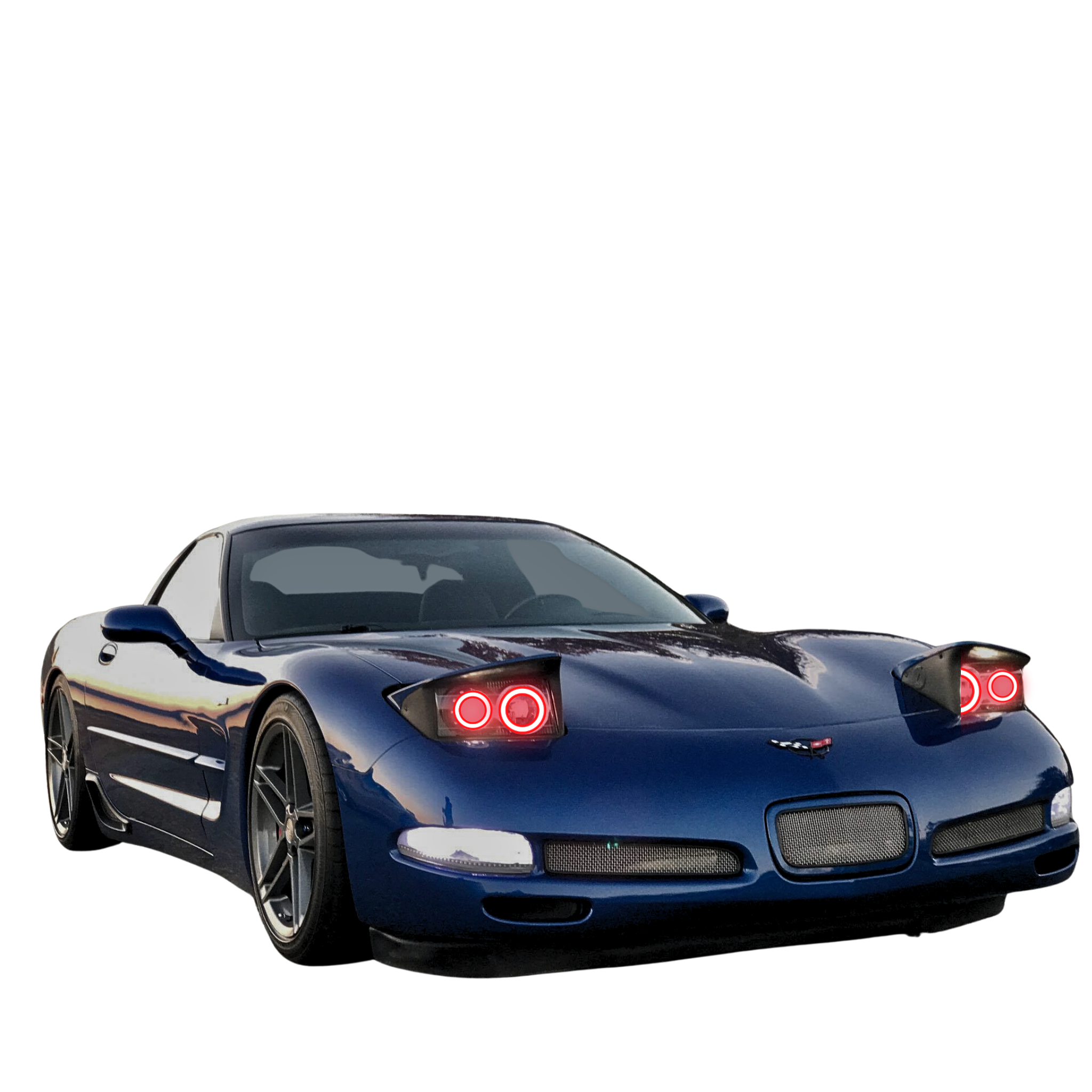 1997-2004 Chevrolet Corvette Multicolor Halo Kit - RGB Halo Kits Multicolor Flow Series Color Chasing RGBWA LED headlight kit Colorshift Oracle Lighting Trendz OneUpLighting Morimoto theretrofitsource AutoLEDTech Diode Dynamics