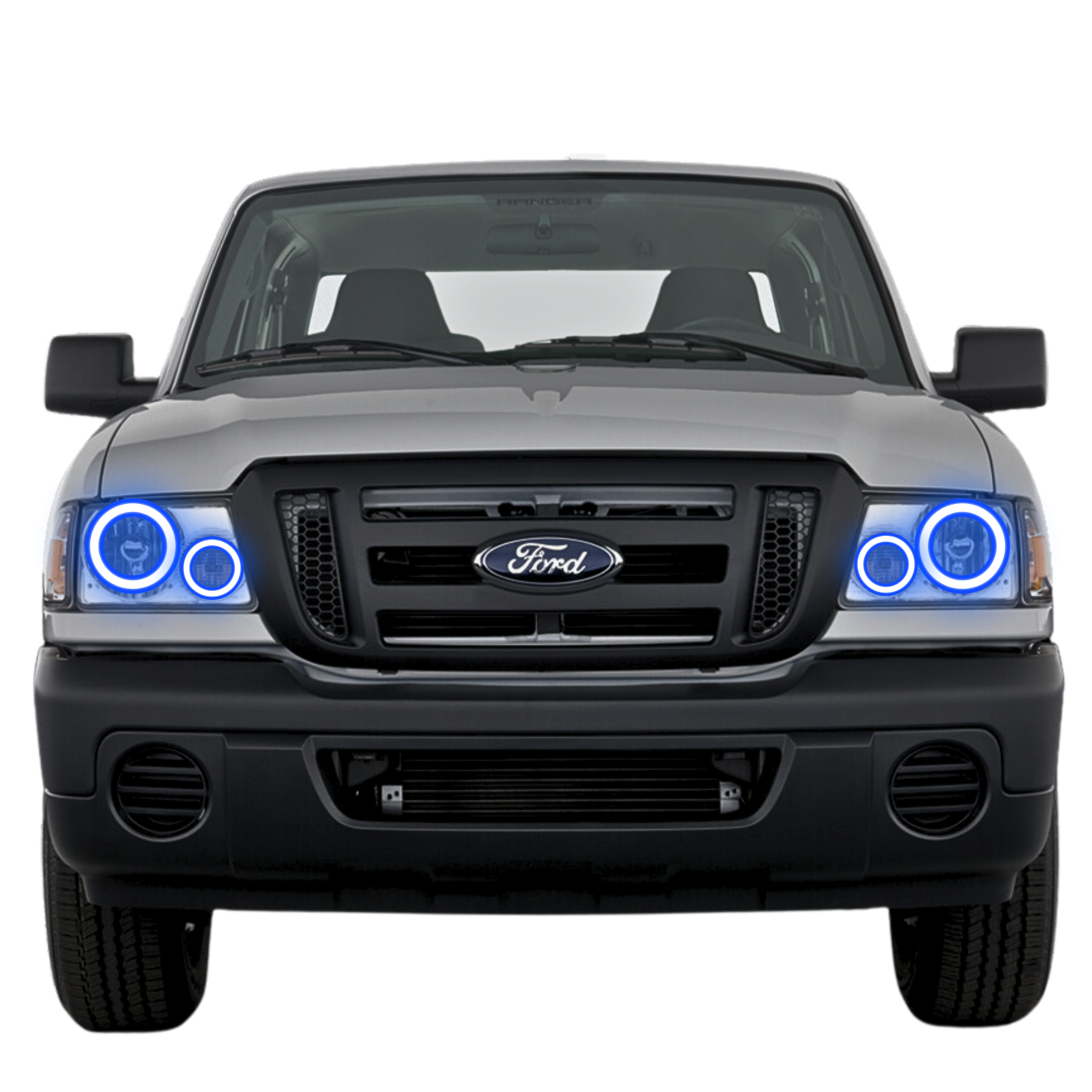 2001-2011 Ford Ranger Multicolor Halo Kit - RGB Halo Kits Multicolor Flow Series Color Chasing RGBWA LED headlight kit Colorshift Oracle Lighting Trendz OneUpLighting Morimoto theretrofitsource AutoLEDTech Diode Dynamics