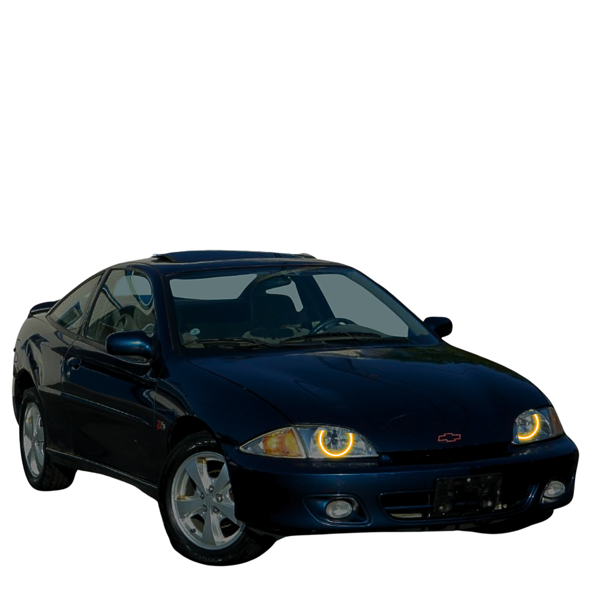 2000-2002 Chevrolet Cavalier Multicolor Halo Kit - RGB Halo Kits Multicolor Flow Series Color Chasing RGBWA LED headlight kit Colorshift Oracle Lighting Trendz OneUpLighting Morimoto theretrofitsource AutoLEDTech Diode Dynamics