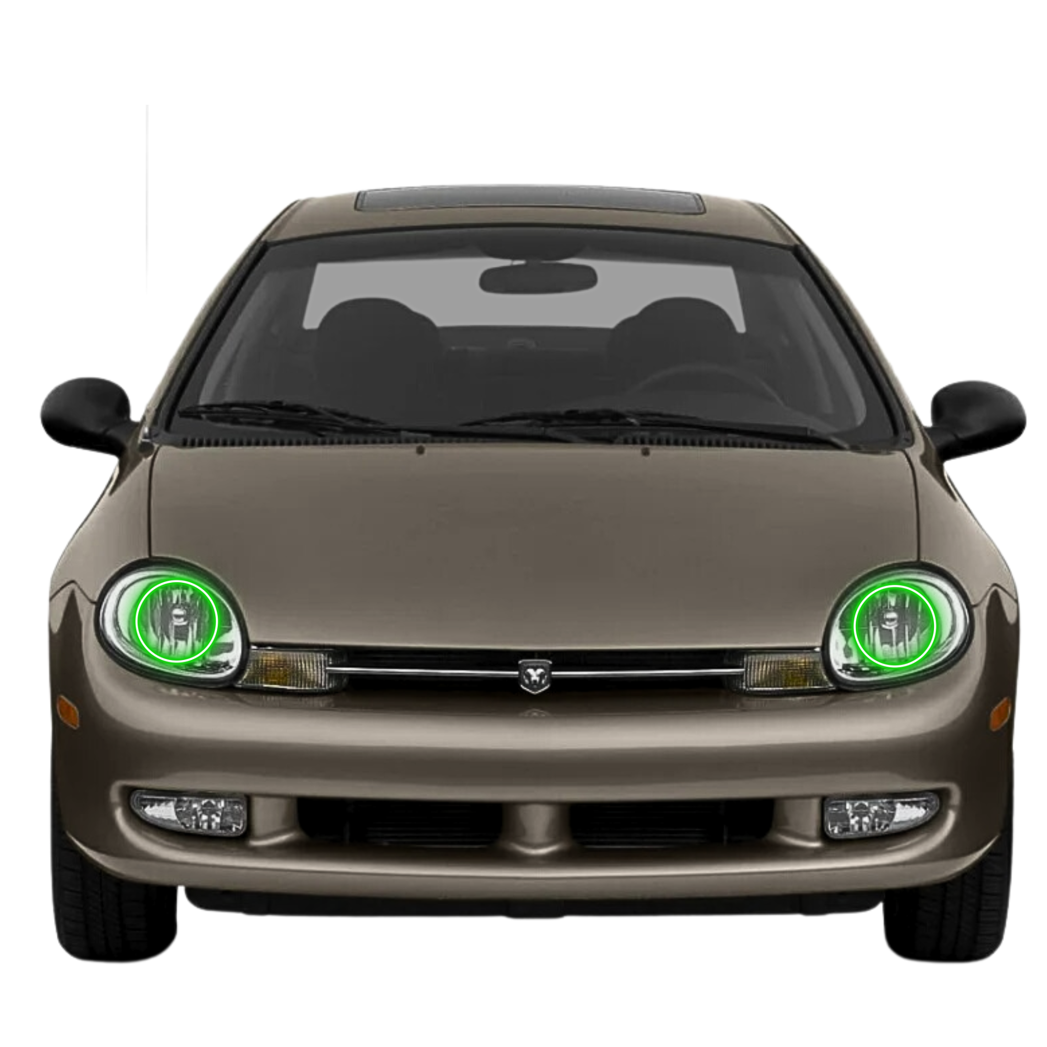 2000-2002 Dodge Neon Multicolor Halo Kit - RGB Halo Kits Multicolor Flow Series Color Chasing RGBWA LED headlight kit Colorshift Oracle Lighting Trendz OneUpLighting Morimoto theretrofitsource AutoLEDTech Diode Dynamics