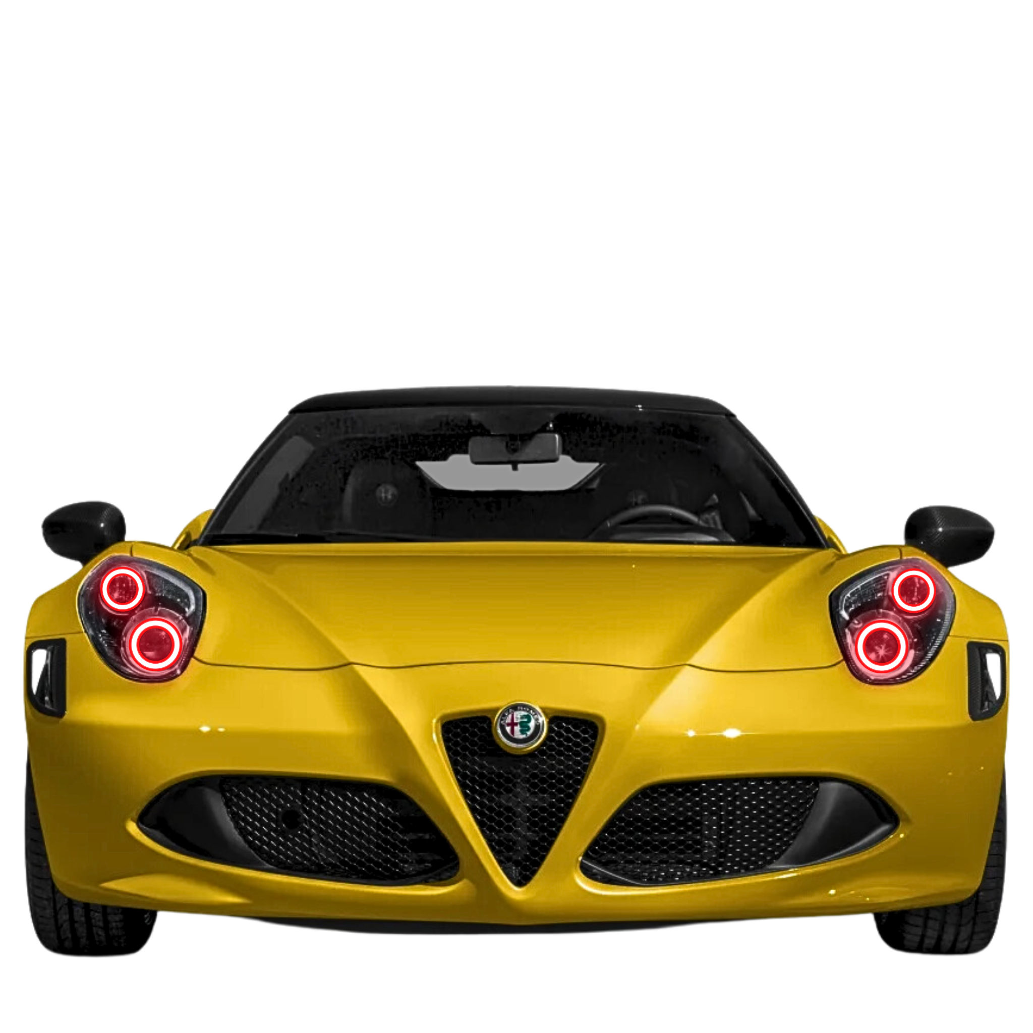 2013-2018 Alfa Romeo 4C Multicolor Halo Kit - RGB Halo Kits Multicolor Flow Series Color Chasing RGBWA LED headlight kit Oracle Lighting Trendz OneUpLighting Morimoto theretrofitsource AutoLEDTech Diode Dynamics