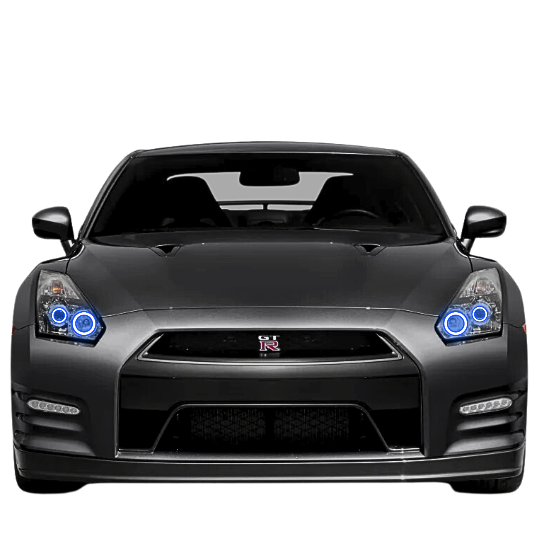 2009-2013 Nissan GTR Multicolor Halo Kit - RGB Halo Kits Multicolor Flow Series Color Chasing RGBWA LED headlight kit Colorshift Oracle Lighting Trendz OneUpLighting Morimoto theretrofitsource AutoLEDTech Diode Dynamics