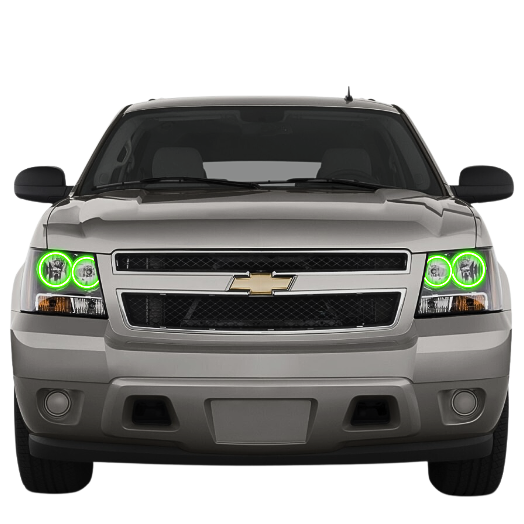 2007-2014 Chevrolet Suburban Multicolor Halo Kit - RGB Halo Kits Multicolor Flow Series Color Chasing RGBWA LED headlight kit Colorshift Oracle Lighting Trendz OneUpLighting Morimoto theretrofitsource AutoLEDTech Diode Dynamics