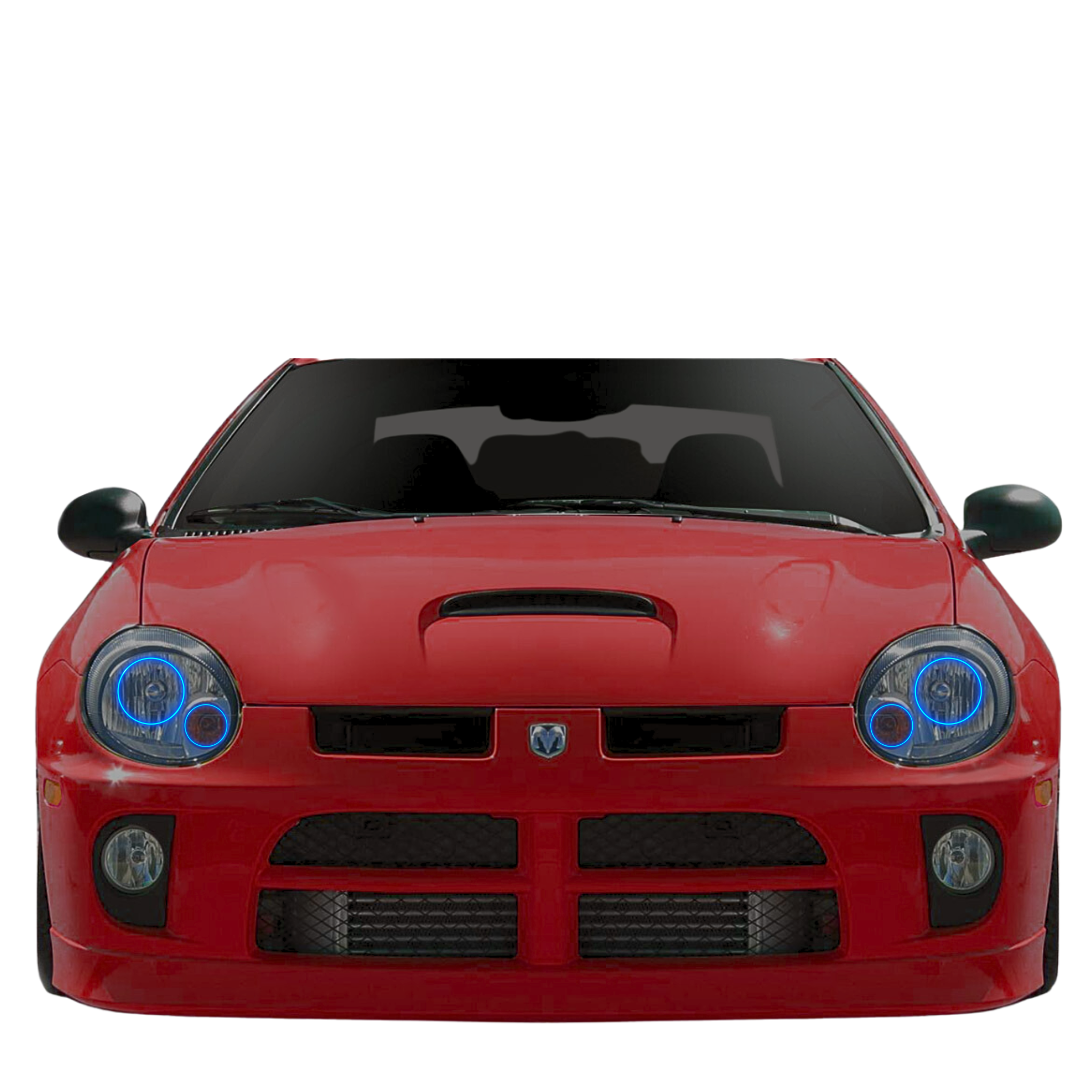 2003-2005 Dodge Neon Multicolor Halo Kit - RGB Halo Kits Multicolor Flow Series Color Chasing RGBWA LED headlight kit Colorshift Oracle Lighting Trendz OneUpLighting Morimoto theretrofitsource AutoLEDTech Diode Dynamics