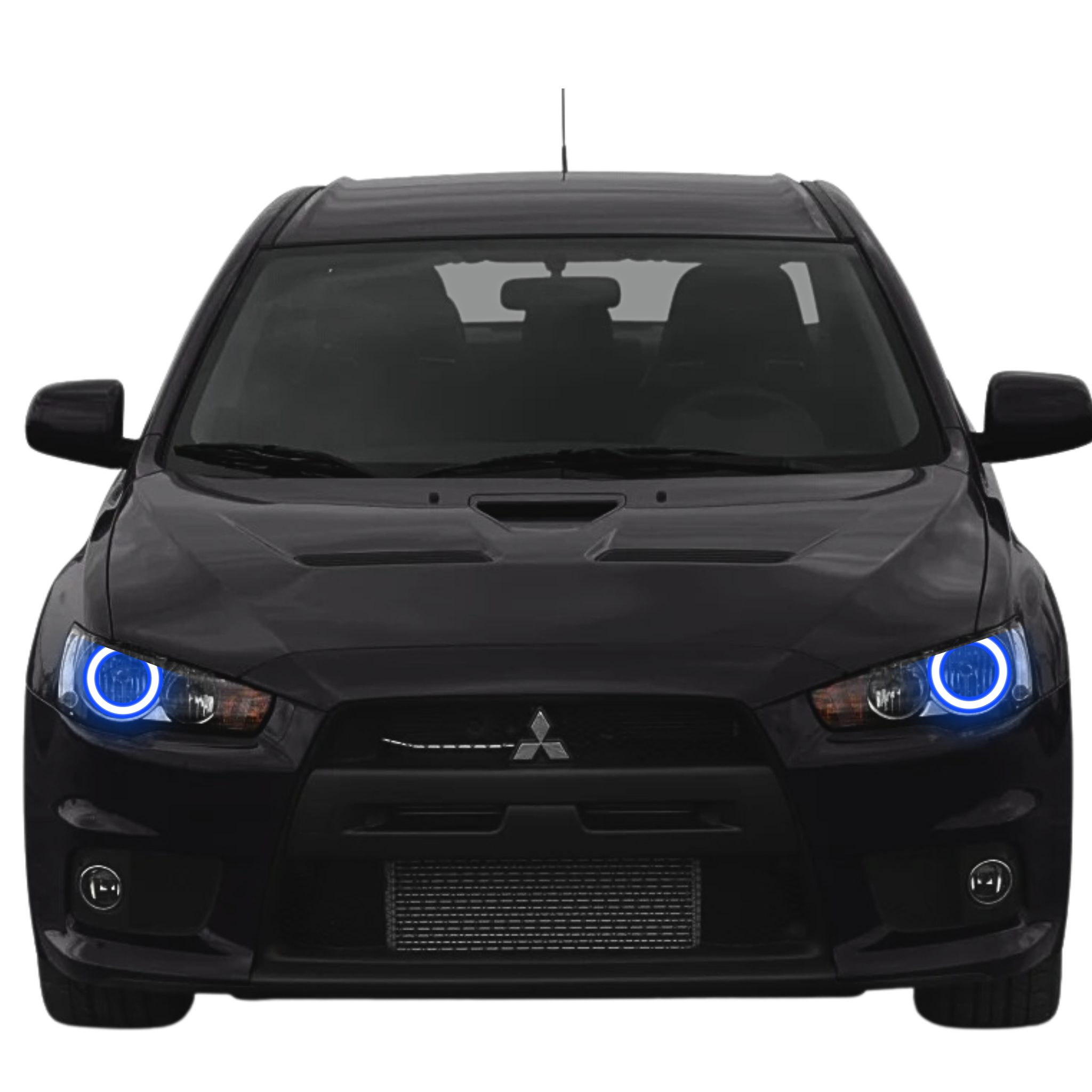 2008-2016 Mitsubishi Evo Multicolor Halo Kit- Projector/HID - RGB Halo Kits Multicolor Flow Series Color Chasing RGBWA LED headlight kit Colorshift Oracle Lighting Trendz OneUpLighting Morimoto theretrofitsource AutoLEDTech Diode Dynamics