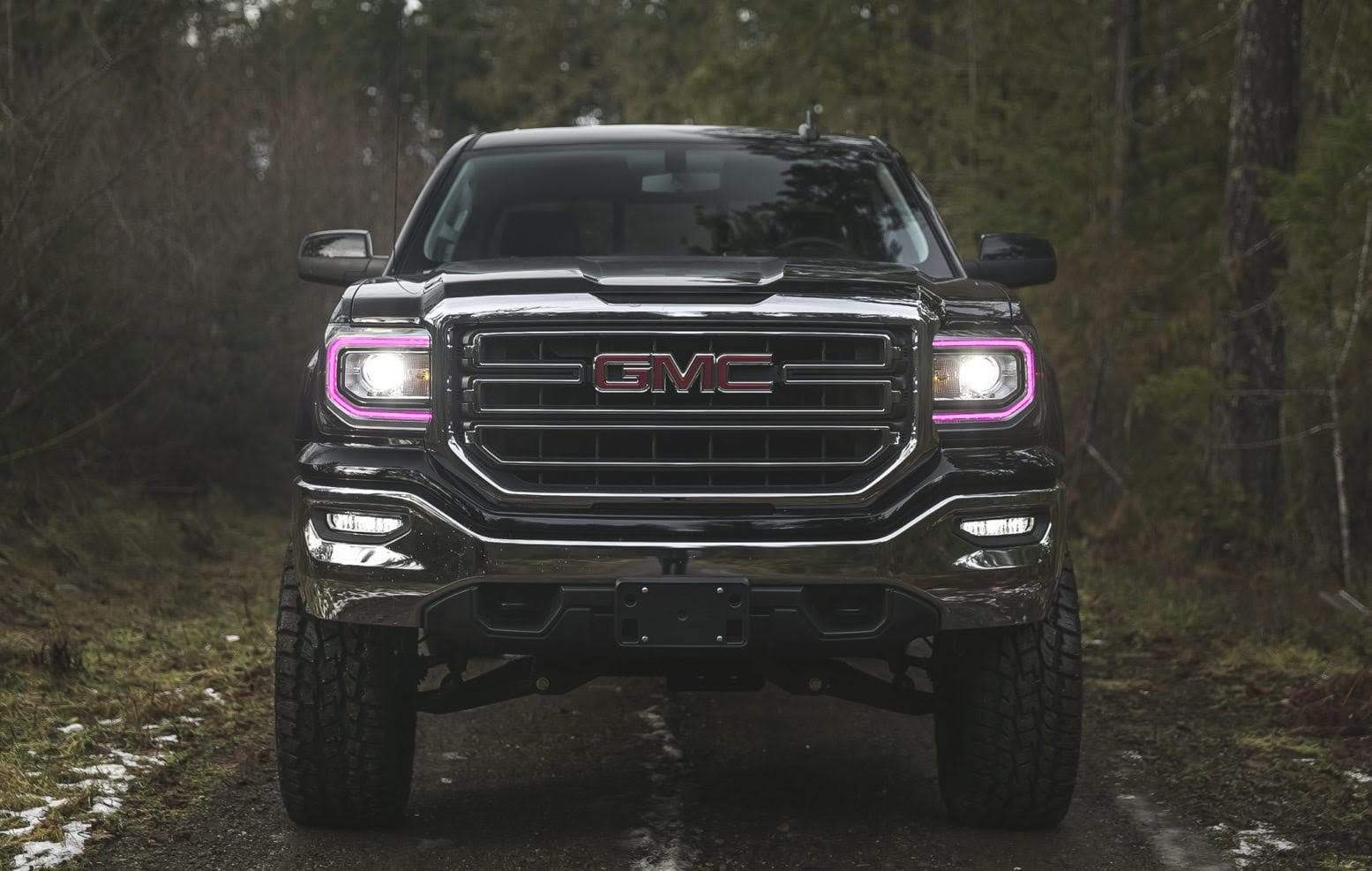 2016-2018 GMC Sierra Multicolor DRL Boards - RGB Halo Kits Multicolor Flow Series Color Chasing RGBWA LED headlight kit Oracle Lighting Trendz OneUpLighting Morimoto theretrofitsource AutoLEDTech Diode Dynamics