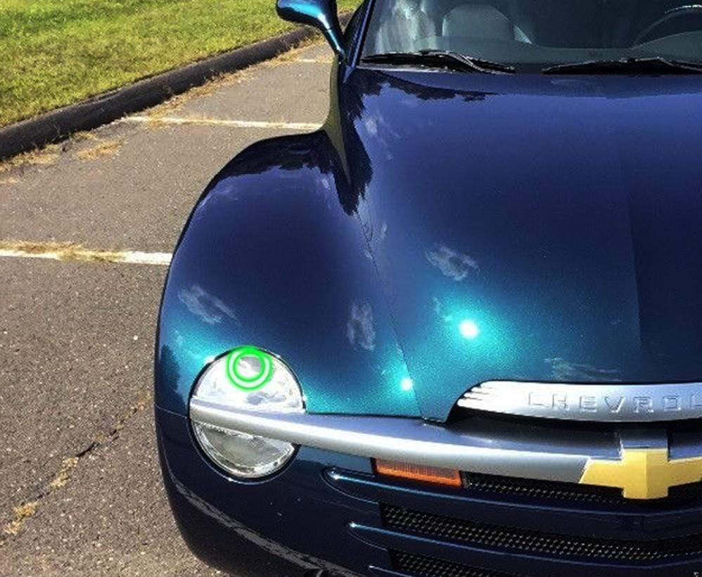 2003-2006 Chevrolet SSR Multicolor Halo Kit - RGB Halo Kits Multicolor Flow Series Color Chasing RGBWA LED headlight kit Colorshift Oracle Lighting Trendz OneUpLighting Morimoto theretrofitsource AutoLEDTech Diode Dynamics