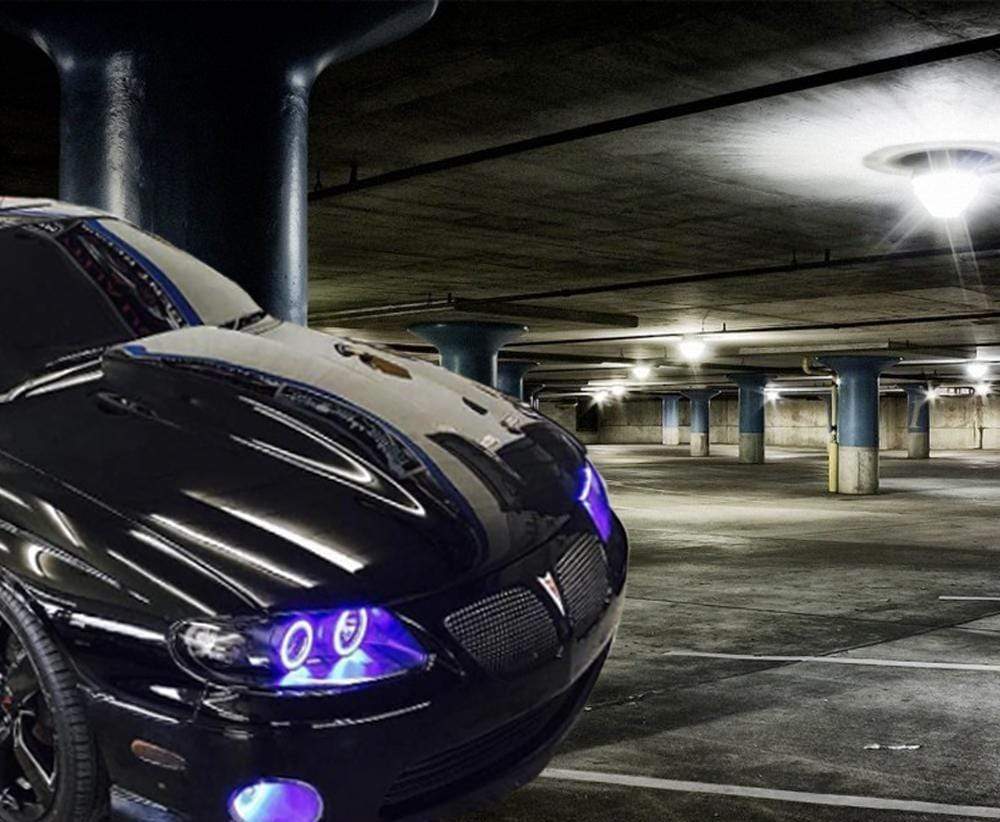 2004-2006 Pontiac GTO Multicolor Halo Kit - RGB Halo Kits Multicolor Flow Series Color Chasing RGBWA LED headlight kit Colorshift Oracle Lighting Trendz OneUpLighting Morimoto theretrofitsource AutoLEDTech Diode Dynamics