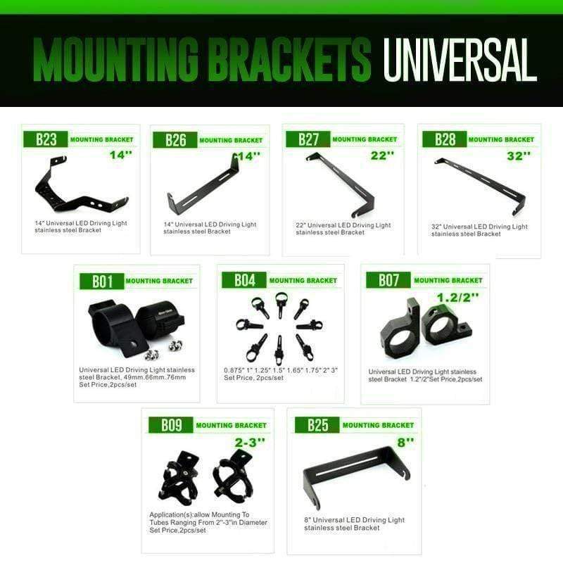 colorwerkz Off Road Lighting Universal Brackets