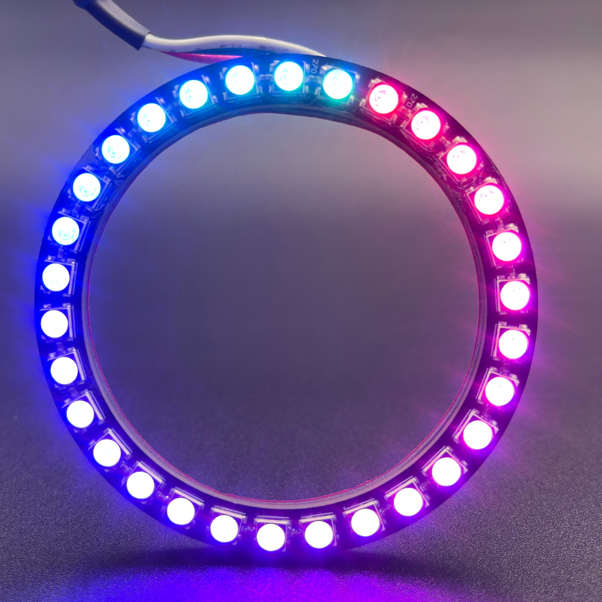 1998-2002 Lincoln Navigator Multicolor Halo Kit - RGB Halo Kits Multicolor Flow Series Color Chasing RGBWA LED headlight kit Colorshift Oracle Lighting Trendz OneUpLighting Morimoto theretrofitsource AutoLEDTech Diode Dynamics