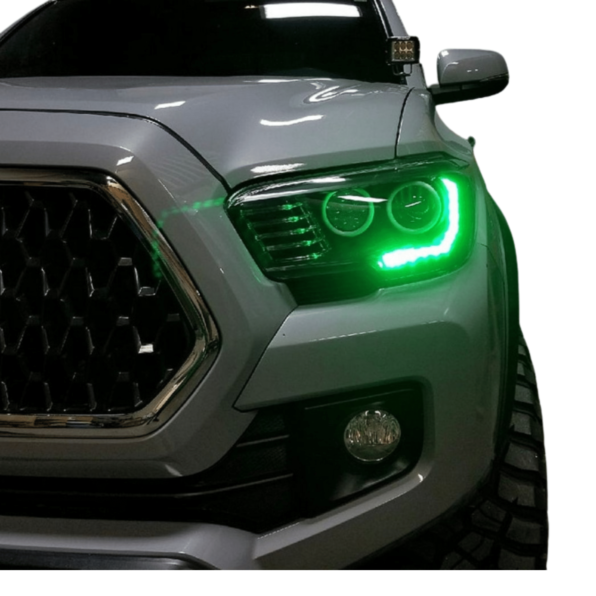 2016-2019 Toyota Tacoma RGBW DRL Boards - RGB Halo Kits Multicolor Flow Series Color Chasing RGBWA LED headlight kit Oracle Lighting Trendz OneUpLighting Morimoto theretrofitsource AutoLEDTech Diode Dynamics