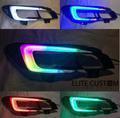 2015-2017 Subaru WRX/STI Flow Series DRL Boards - RGB Halo Kits Multicolor Flow Series Color Chasing RGBWA LED headlight kit Oracle Lighting Trendz OneUpLighting Morimoto theretrofitsource AutoLEDTech Diode Dynamics