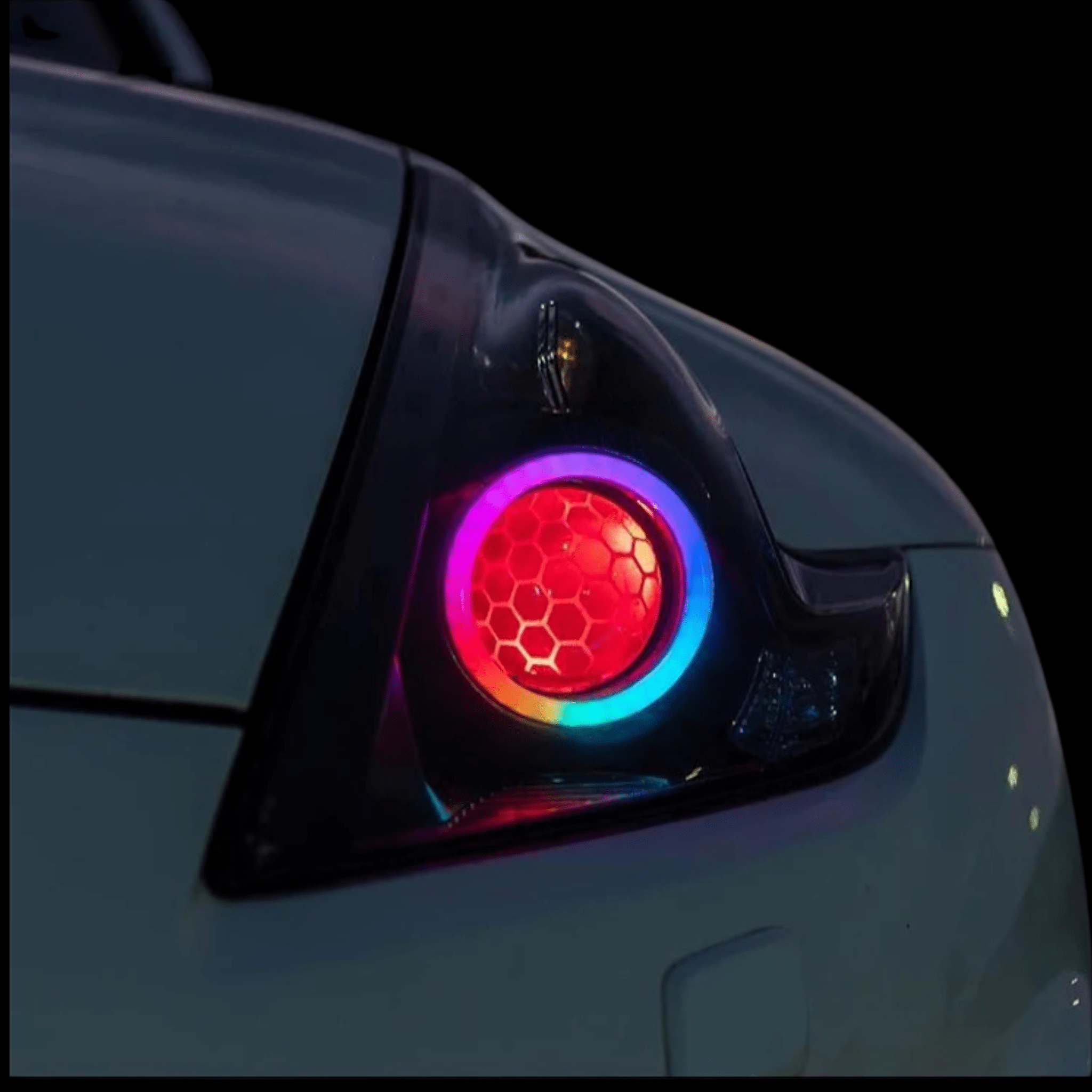 Multicolor Demon Eyes | Flow / Color Chasing - RGB Halo Kits Multicolor Flow Series Color Chasing RGBWA LED headlight kit Oracle Lighting Trendz OneUpLighting Morimoto theretrofitsource AutoLEDTech Diode Dynamics