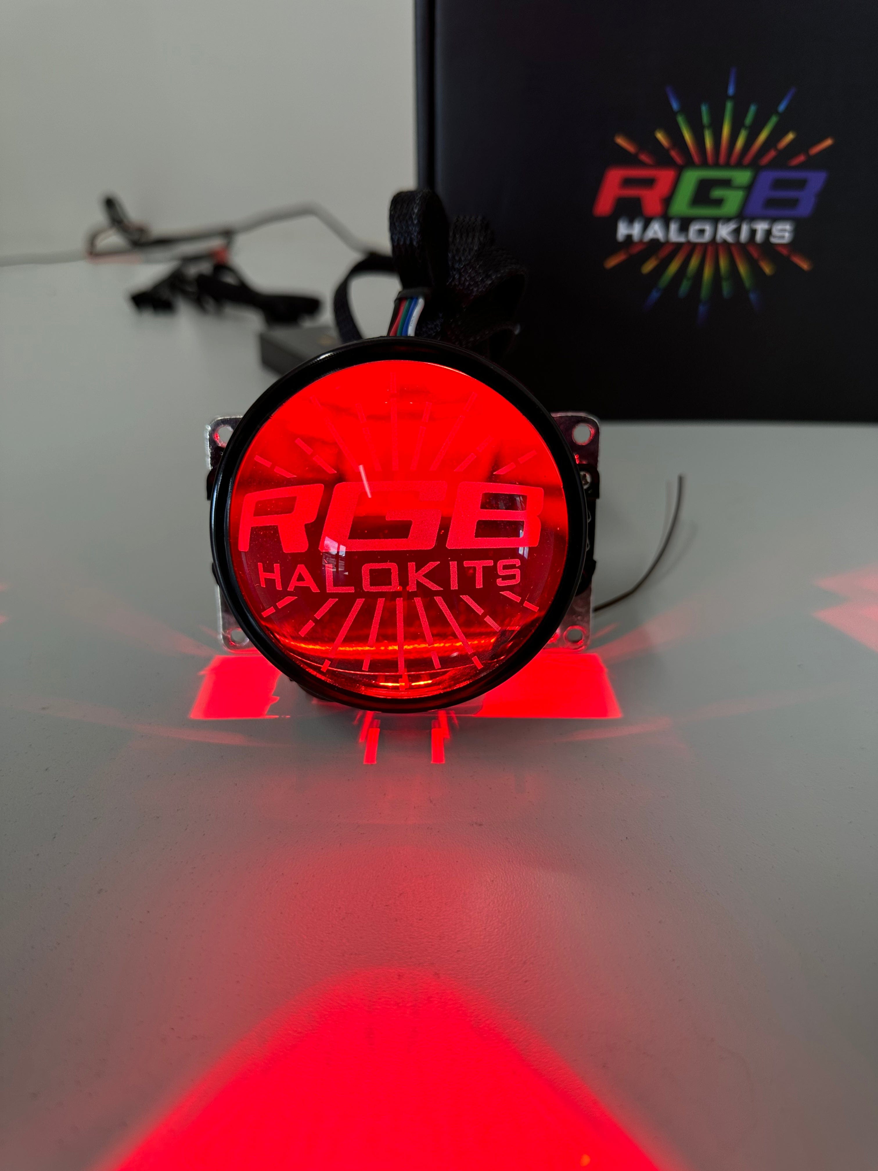 Multicolor Demon Eyes | RGBW - RGB Halo Kits Multicolor Flow Series Color Chasing RGBWA LED headlight kit Oracle Lighting Trendz OneUpLighting Morimoto theretrofitsource AutoLEDTech Diode Dynamics