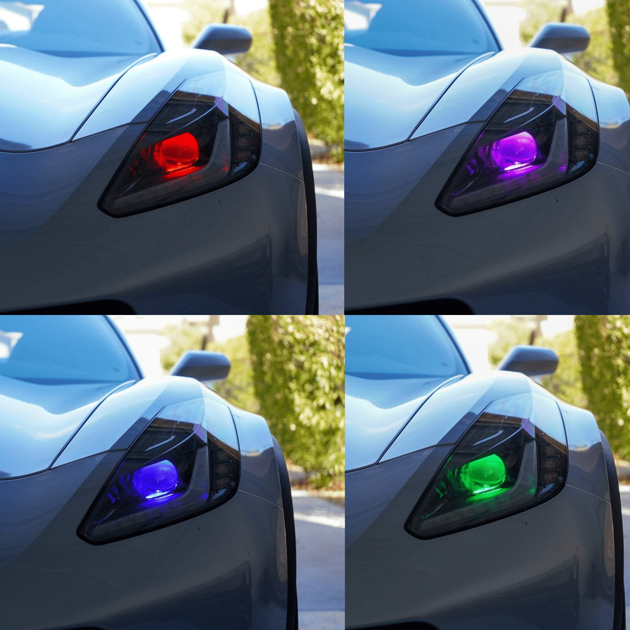 Multicolor Demon Eyes | RGBW - RGB Halo Kits Multicolor Flow Series Color Chasing RGBWA LED headlight kit Oracle Lighting Trendz OneUpLighting Morimoto theretrofitsource AutoLEDTech Diode Dynamics