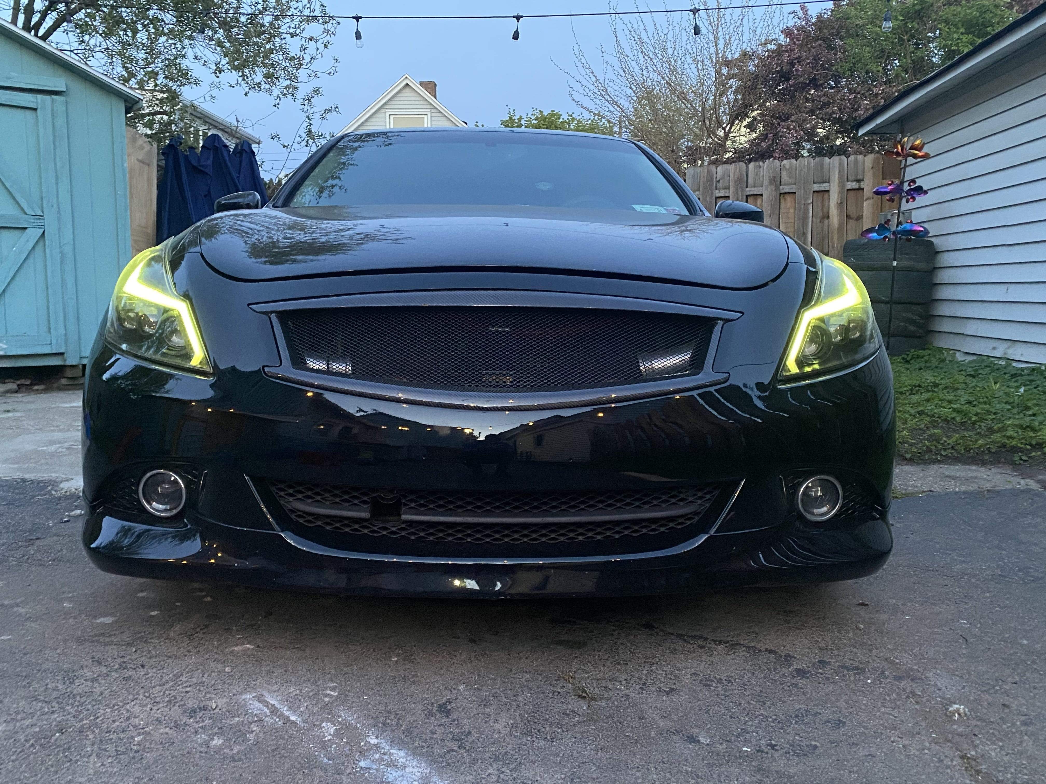 2010-2013 Infiniti G37 Sedan Spyder Headlights Multicolor DRL Boards - RGB Halo Kits Multicolor Flow Series Color Chasing RGBWA LED headlight kit Colorshift Oracle Lighting Trendz OneUpLighting Morimoto theretrofitsource AutoLEDTech Diode Dynamics