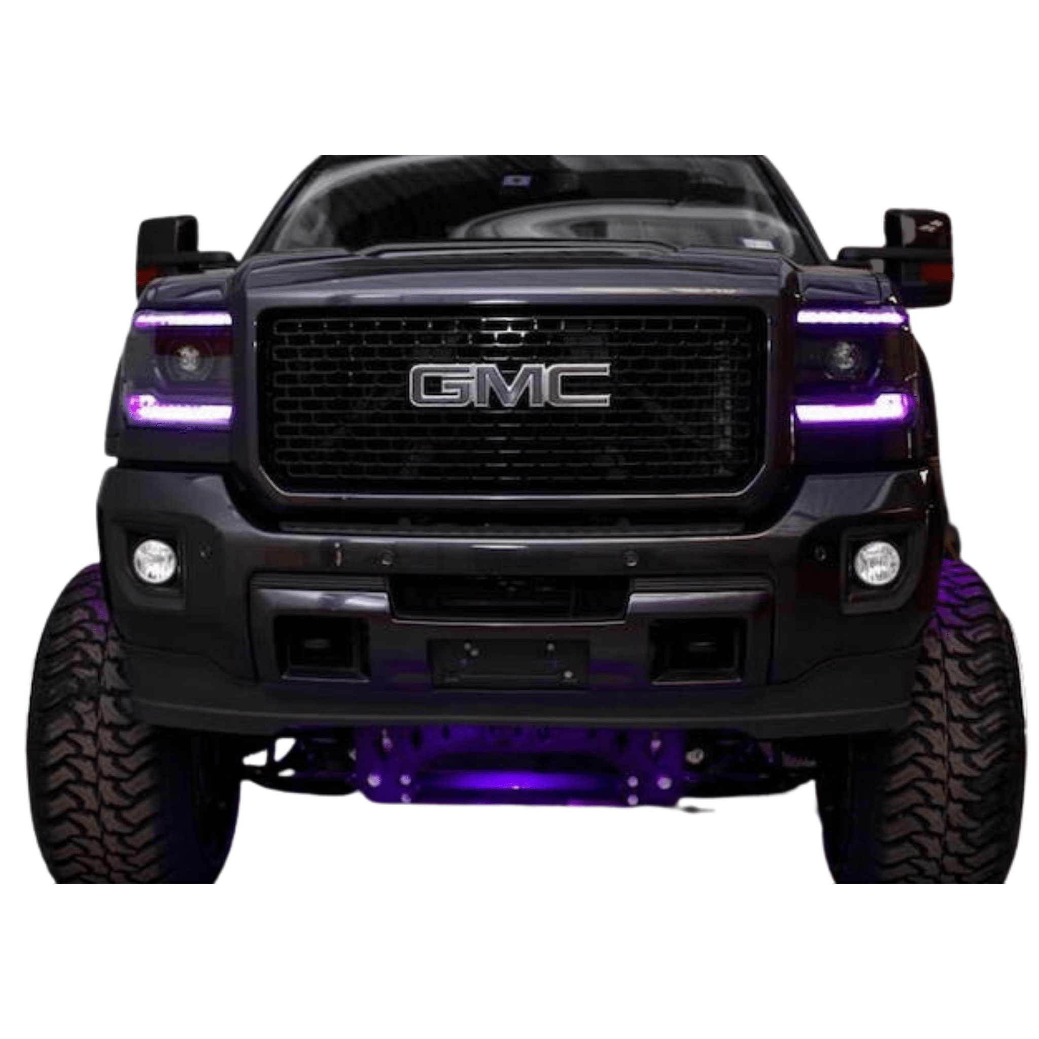 2014-2015 GMC Sierra RGBW DRL Boards - RGB Halo Kits Multicolor Flow Series Color Chasing RGBWA LED headlight kit Oracle Lighting Trendz OneUpLighting Morimoto theretrofitsource AutoLEDTech Diode Dynamics