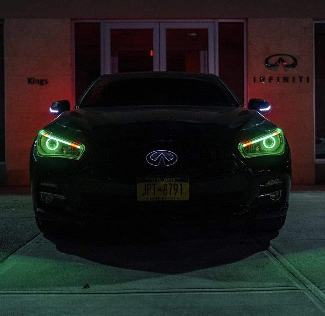 2014-2023 Infiniti Q50 Multicolor DRL Boards - RGB Halo Kits Multicolor Flow Series Color Chasing RGBWA LED headlight kit Oracle Lighting Trendz OneUpLighting Morimoto theretrofitsource AutoLEDTech Diode Dynamics