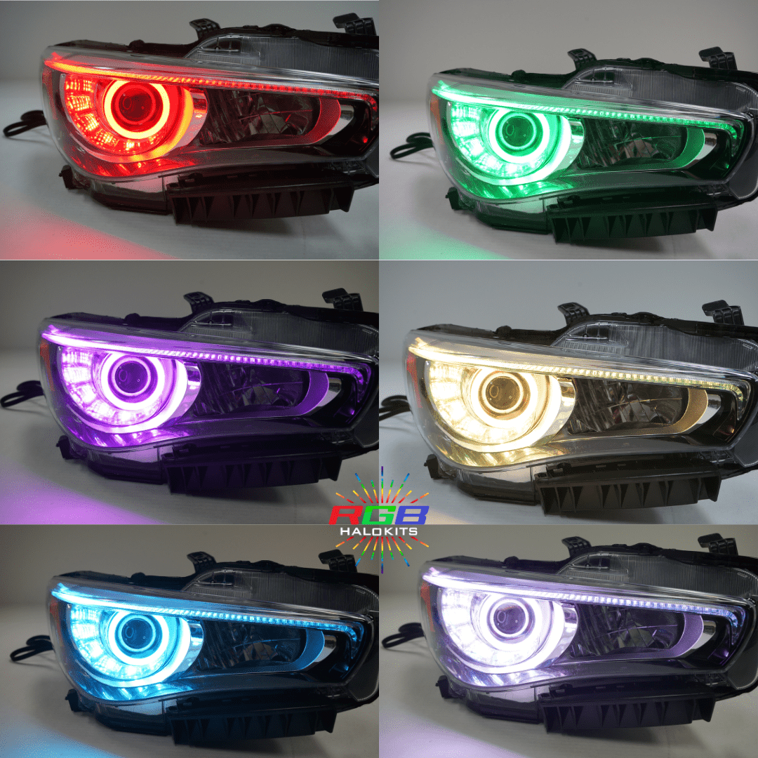 RGB Halo Kits DRL Boards 2014-2021 Infiniti Q50 RGBW DRL Boards