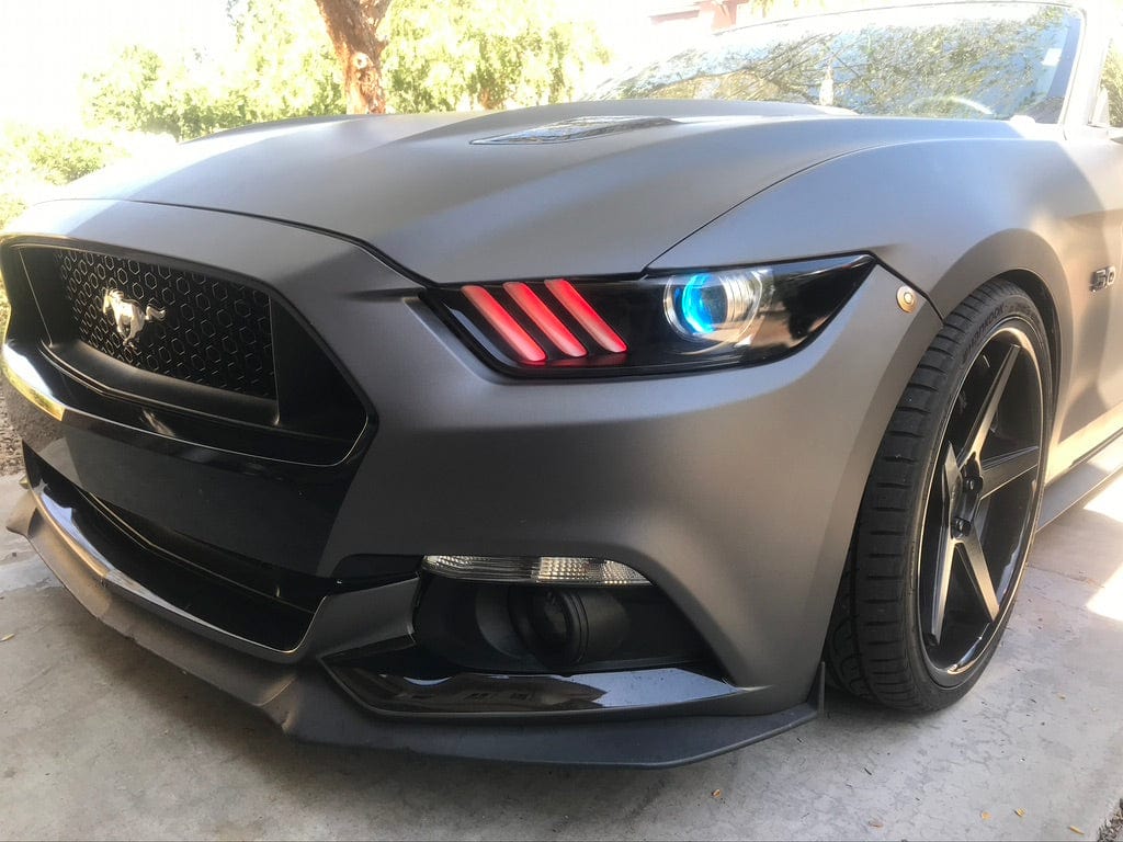 2015-2017 Ford Mustang Multicolor DRL Boards - RGB Halo Kits Multicolor Flow Series Color Chasing RGBWA LED headlight kit Oracle Lighting Trendz OneUpLighting Morimoto theretrofitsource AutoLEDTech Diode Dynamics