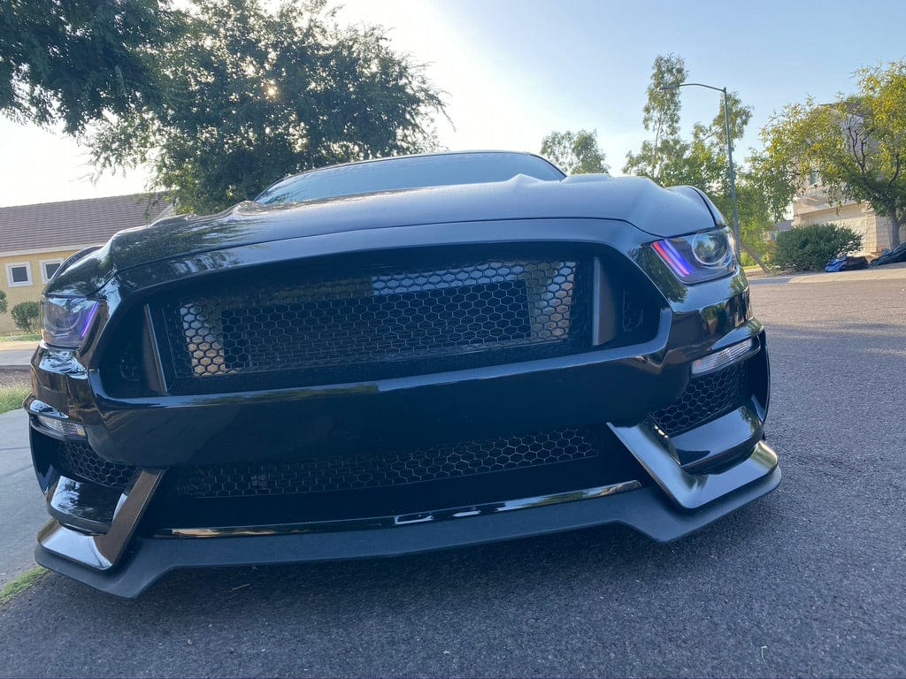 2015-2017 Ford Mustang Multicolor DRL Boards - RGB Halo Kits Multicolor Flow Series Color Chasing RGBWA LED headlight kit Oracle Lighting Trendz OneUpLighting Morimoto theretrofitsource AutoLEDTech Diode Dynamics