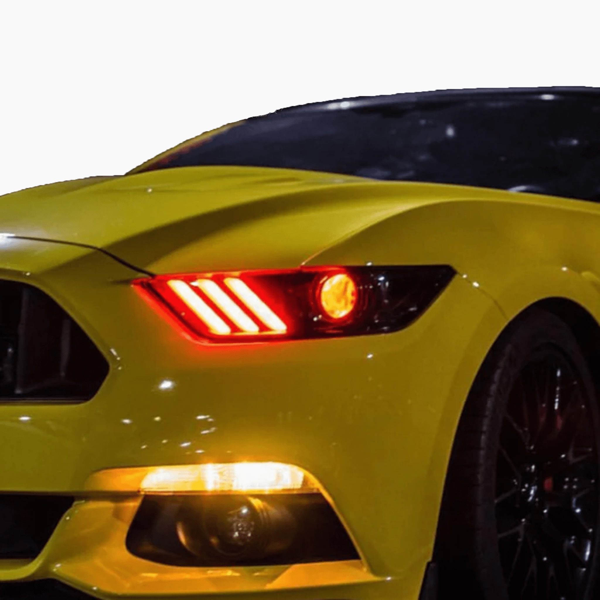 2015-2017 Ford Mustang Multicolor DRL Boards - RGB Halo Kits Multicolor Flow Series Color Chasing RGBWA LED headlight kit Oracle Lighting Trendz OneUpLighting Morimoto theretrofitsource AutoLEDTech Diode Dynamics