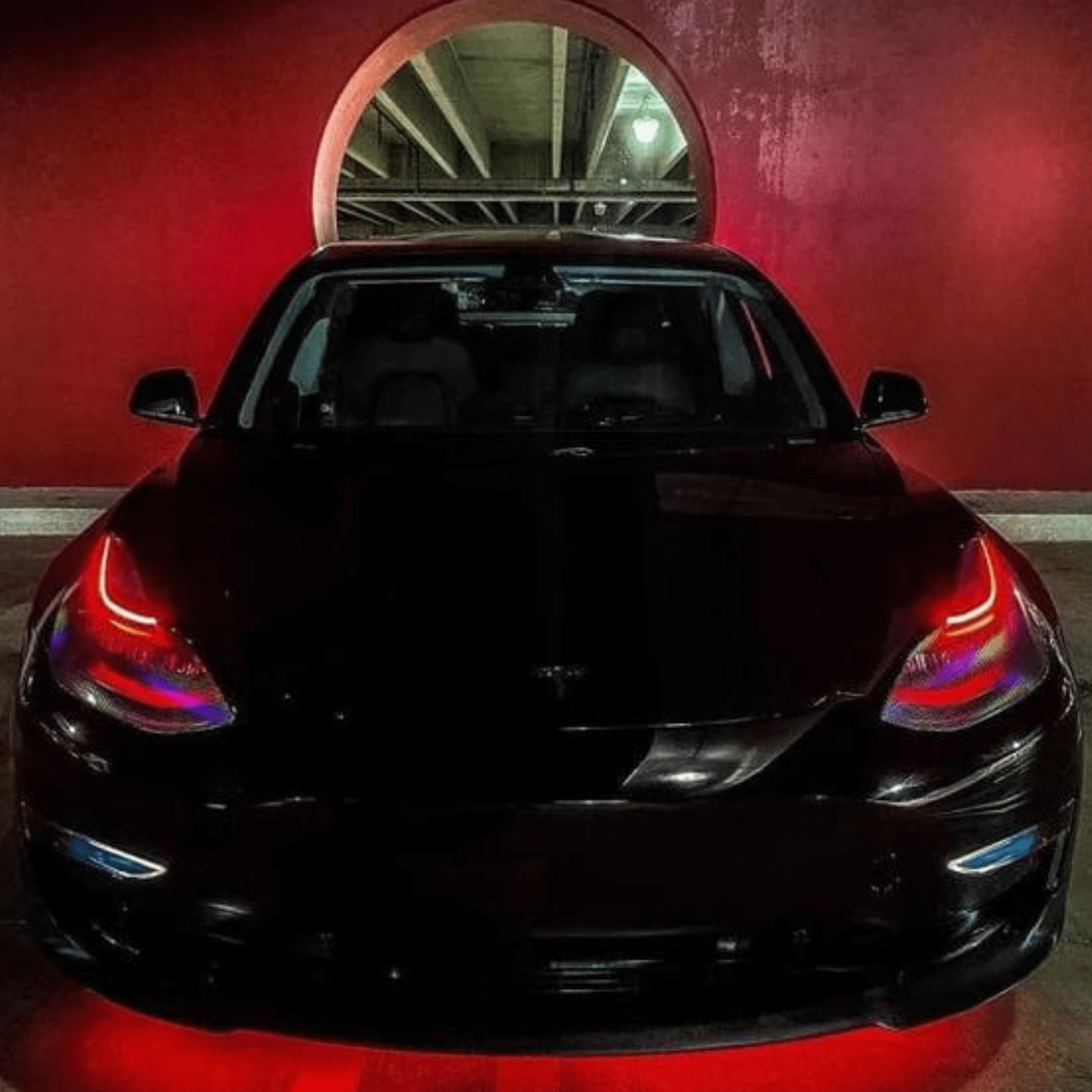 2017-2021 Tesla Model 3 Multicolor DRL Boards - RGB Halo Kits Multicolor Flow Series Color Chasing RGBWA LED headlight kit Oracle Lighting Trendz OneUpLighting Morimoto theretrofitsource AutoLEDTech Diode Dynamics