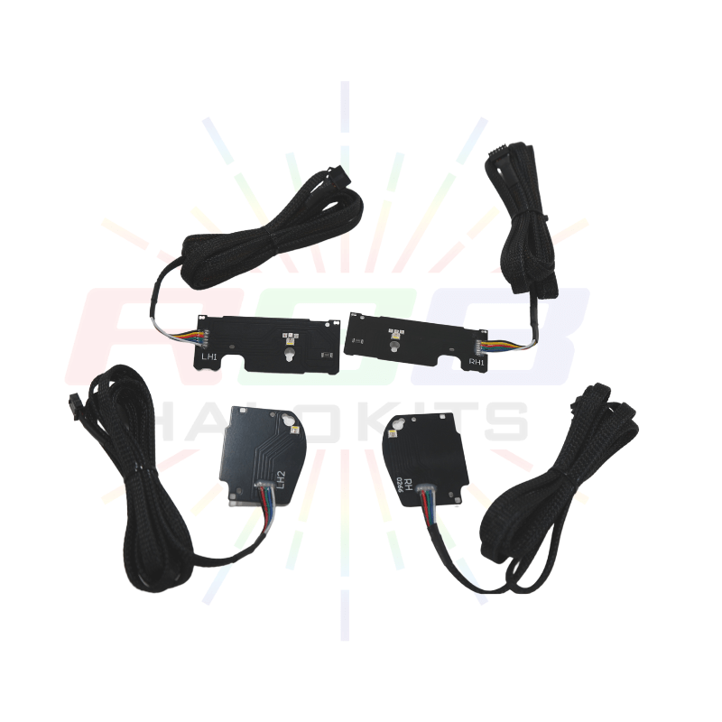 2019-2023 Chevrolet Camaro RS/SS RGBW DRL Boards - RGB Halo Kits Multicolor Flow Series Color Chasing RGBWA LED headlight kit Oracle Lighting Trendz OneUpLighting Morimoto theretrofitsource AutoLEDTech Diode Dynamics