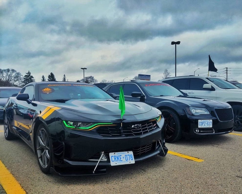 2019-2023 Chevrolet Camaro RS/SS RGBW DRL Boards - RGB Halo Kits Multicolor Flow Series Color Chasing RGBWA LED headlight kit Oracle Lighting Trendz OneUpLighting Morimoto theretrofitsource AutoLEDTech Diode Dynamics