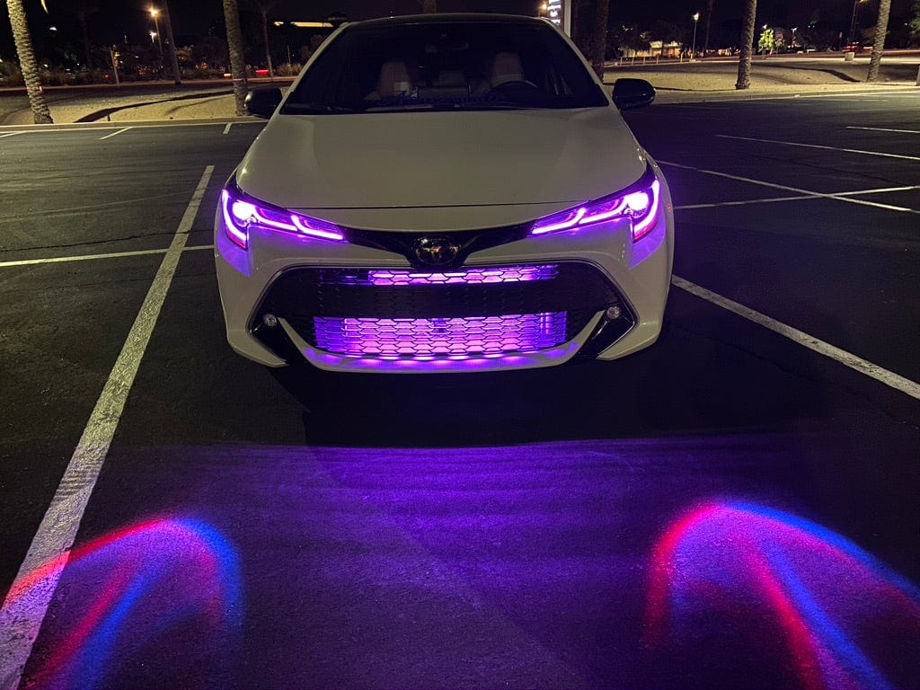 2019-2022 Toyota Corolla RGBW DRL Boards - RGB Halo Kits Multicolor Flow Series Color Chasing RGBWA LED headlight kit Oracle Lighting Trendz OneUpLighting Morimoto theretrofitsource AutoLEDTech Diode Dynamics