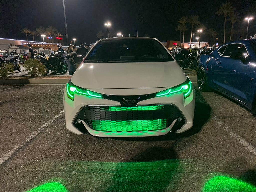 2019-2022 Toyota Corolla RGBW DRL Boards - RGB Halo Kits Multicolor Flow Series Color Chasing RGBWA LED headlight kit Oracle Lighting Trendz OneUpLighting Morimoto theretrofitsource AutoLEDTech Diode Dynamics