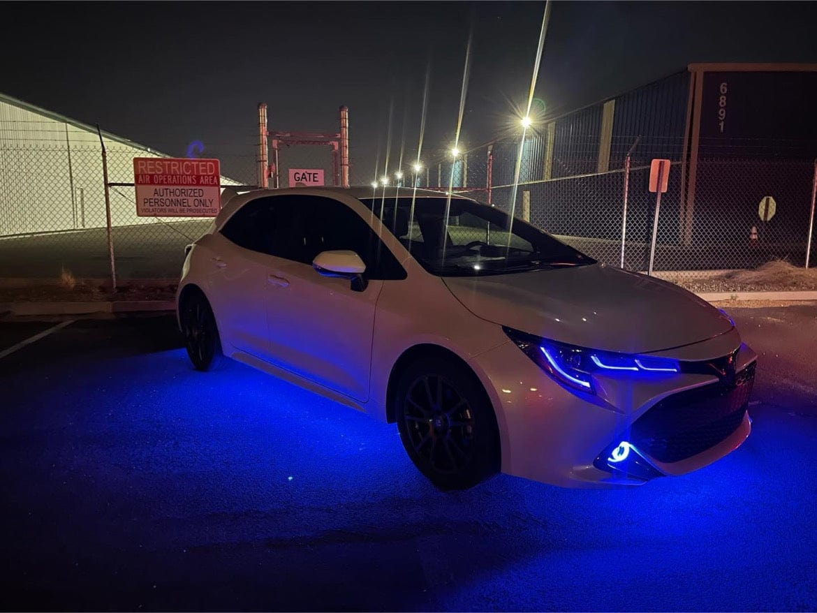 2019-2022 Toyota Corolla RGBW DRL Boards - RGB Halo Kits Multicolor Flow Series Color Chasing RGBWA LED headlight kit Oracle Lighting Trendz OneUpLighting Morimoto theretrofitsource AutoLEDTech Diode Dynamics