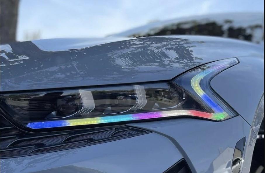 2021+ Kia K5 Flow Series/Color Chasing DRL Boards - RGB Halo Kits Multicolor Flow Series Color Chasing RGBWA LED headlight kit Colorshift Oracle Lighting Trendz OneUpLighting Morimoto theretrofitsource AutoLEDTech Diode Dynamics