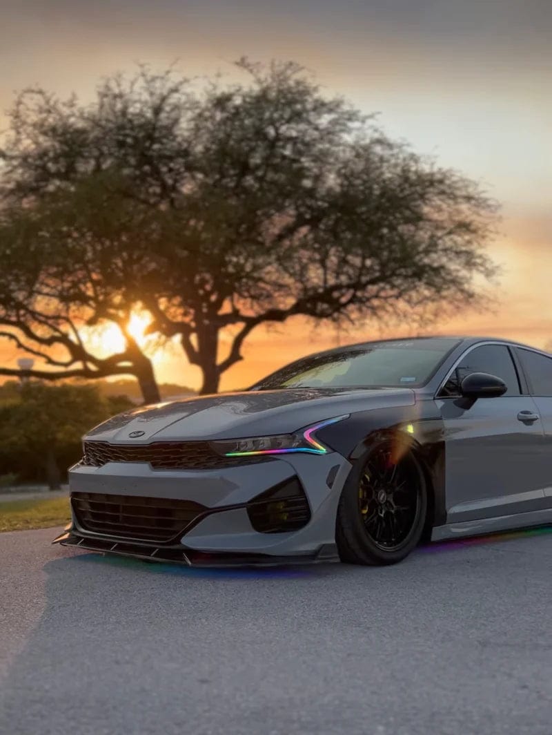 2021+ Kia K5 Flow Series/Color Chasing DRL Boards - RGB Halo Kits Multicolor Flow Series Color Chasing RGBWA LED headlight kit Colorshift Oracle Lighting Trendz OneUpLighting Morimoto theretrofitsource AutoLEDTech Diode Dynamics