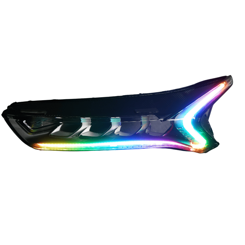 2021+ Kia K5 Flow Series/Color Chasing DRL Boards - RGB Halo Kits Multicolor Flow Series Color Chasing RGBWA LED headlight kit Colorshift Oracle Lighting Trendz OneUpLighting Morimoto theretrofitsource AutoLEDTech Diode Dynamics