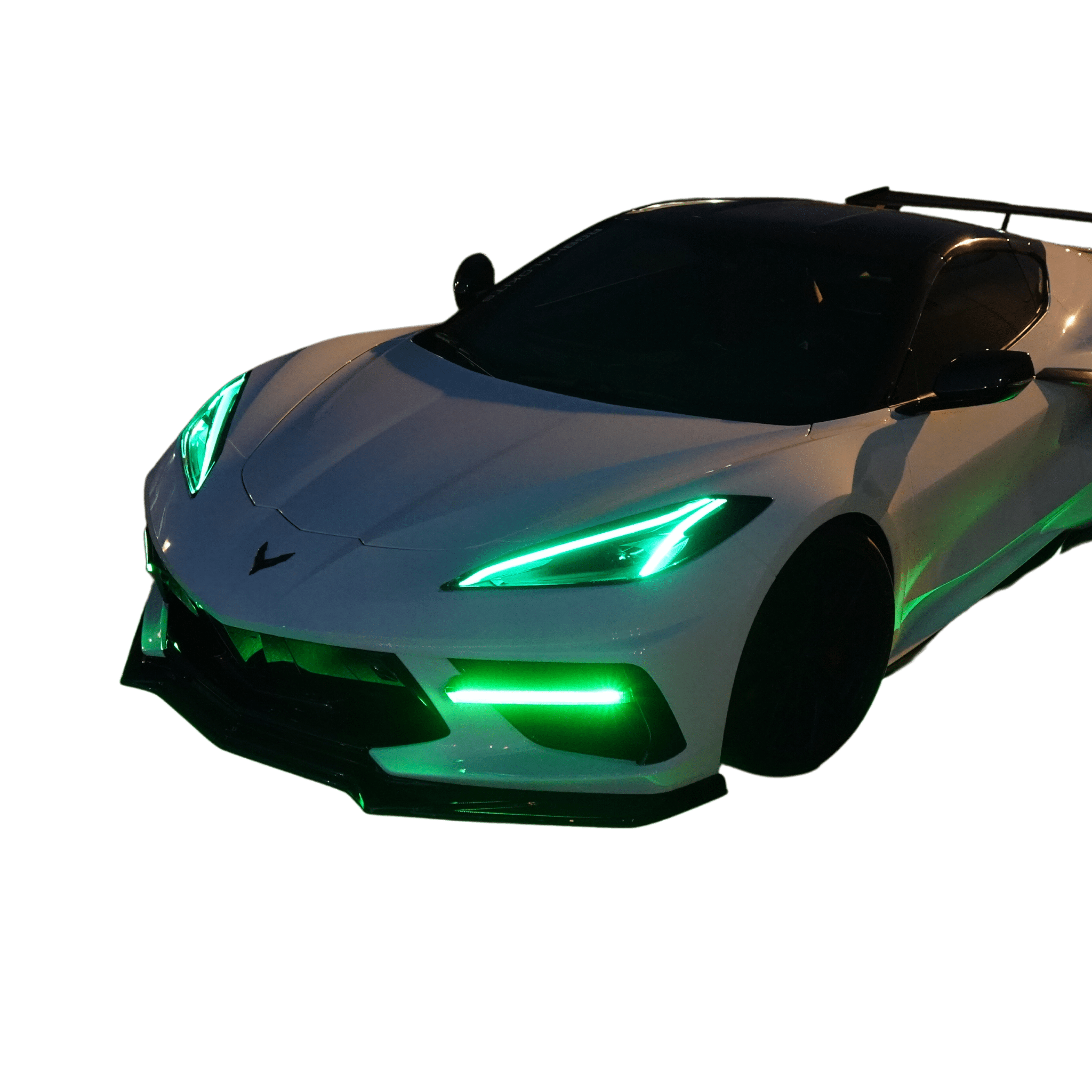 2020-2024 Chevrolet Corvette C8 RGBA DRL Boards - RGB Halo Kits Multicolor Flow Series Color Chasing RGBWA LED headlight kit Colorshift Oracle Lighting Trendz OneUpLighting Morimoto theretrofitsource AutoLEDTech Diode Dynamics