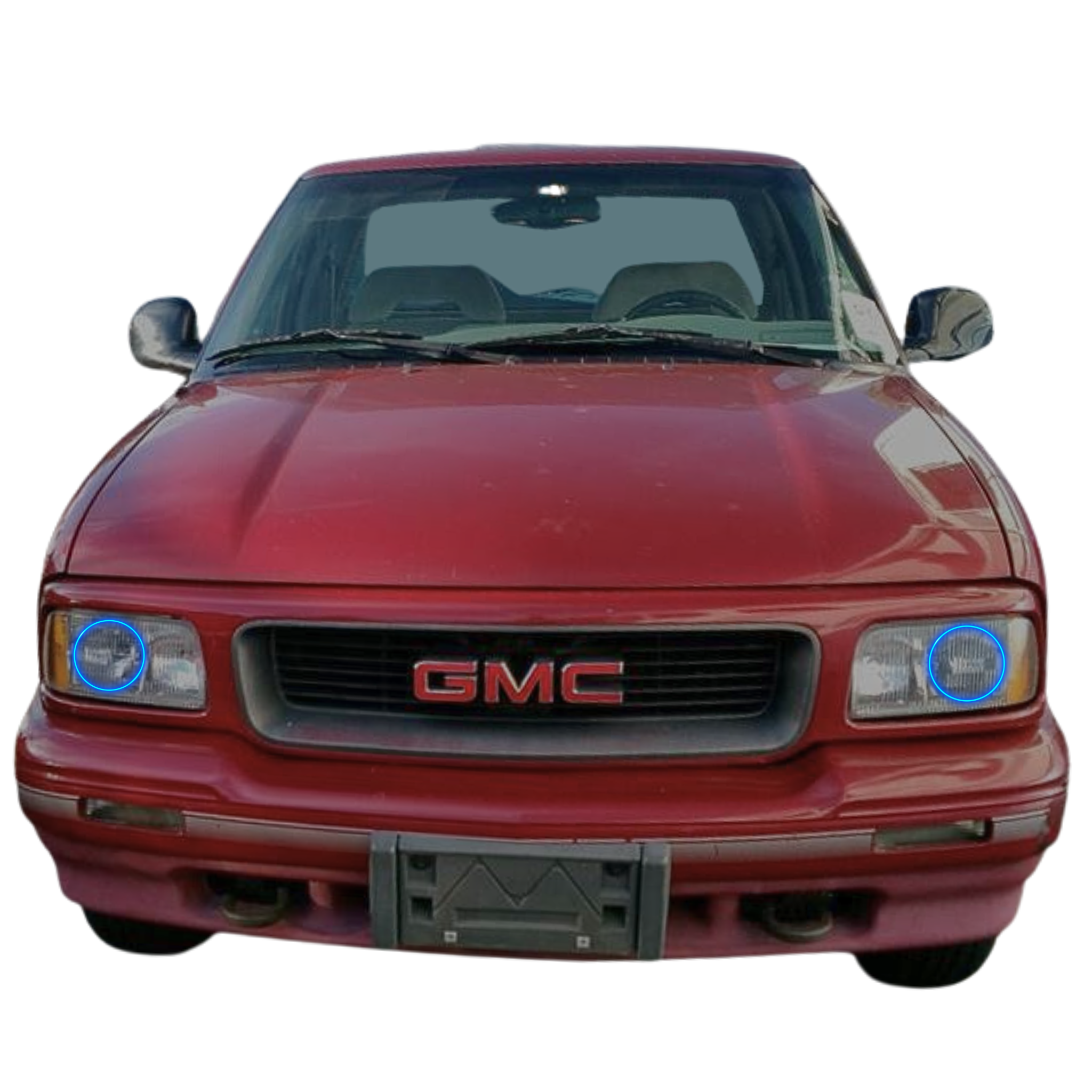 1994-1997 GMC Sonoma Multicolor Halo Kit - RGB Halo Kits Multicolor Flow Series Color Chasing RGBWA LED headlight kit Colorshift Oracle Lighting Trendz OneUpLighting Morimoto theretrofitsource AutoLEDTech Diode Dynamics