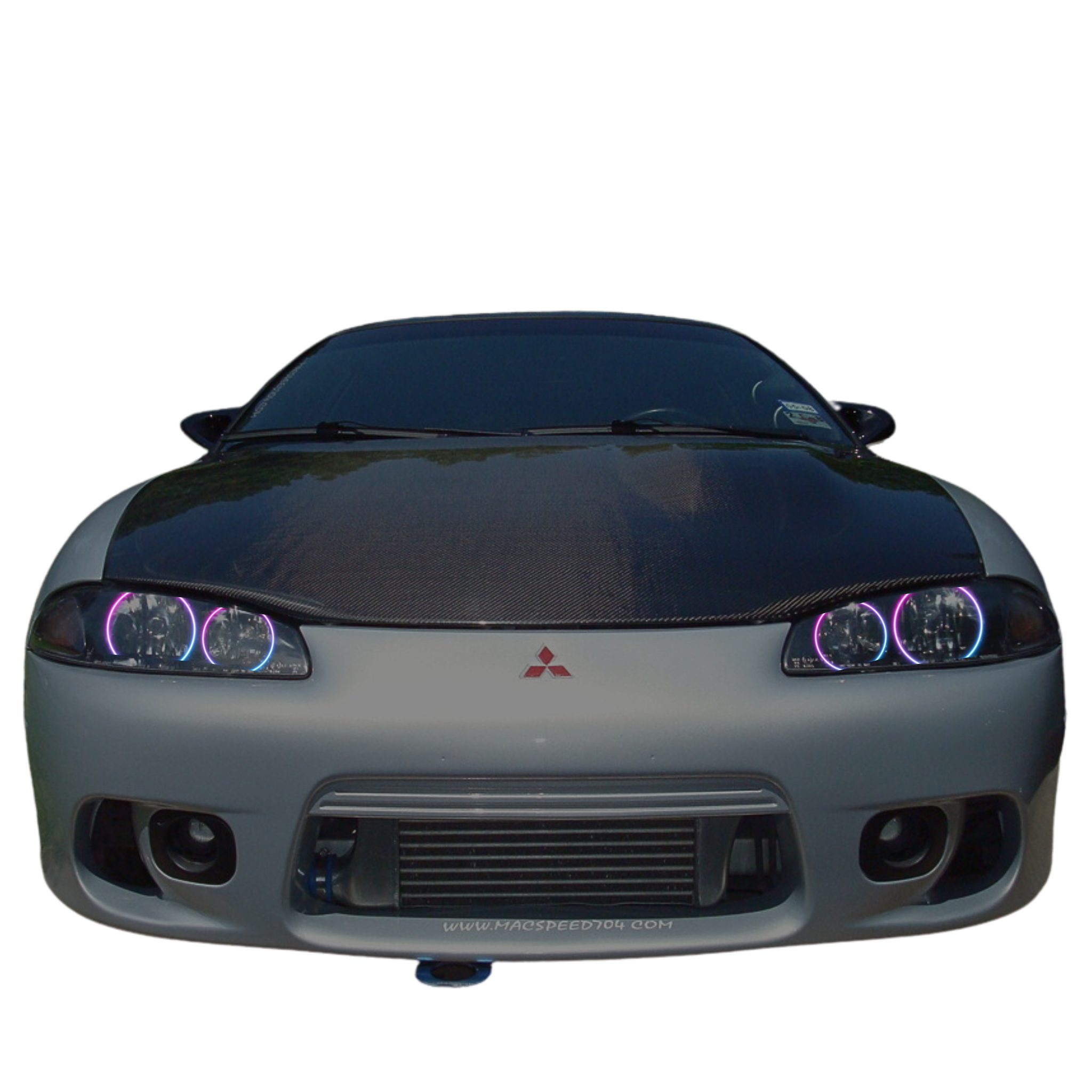 1995-1999 Mitsubishi Eclipse Multicolor Halo Kit - RGB Halo Kits Multicolor Flow Series Color Chasing RGBWA LED headlight kit Colorshift Oracle Lighting Trendz OneUpLighting Morimoto theretrofitsource AutoLEDTech Diode Dynamics