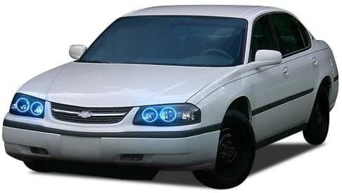 2000-2005 Chevrolet Impala Multicolor Halo Kit - RGB Halo Kits Multicolor Flow Series Color Chasing RGBWA LED headlight kit Colorshift Oracle Lighting Trendz OneUpLighting Morimoto theretrofitsource AutoLEDTech Diode Dynamics