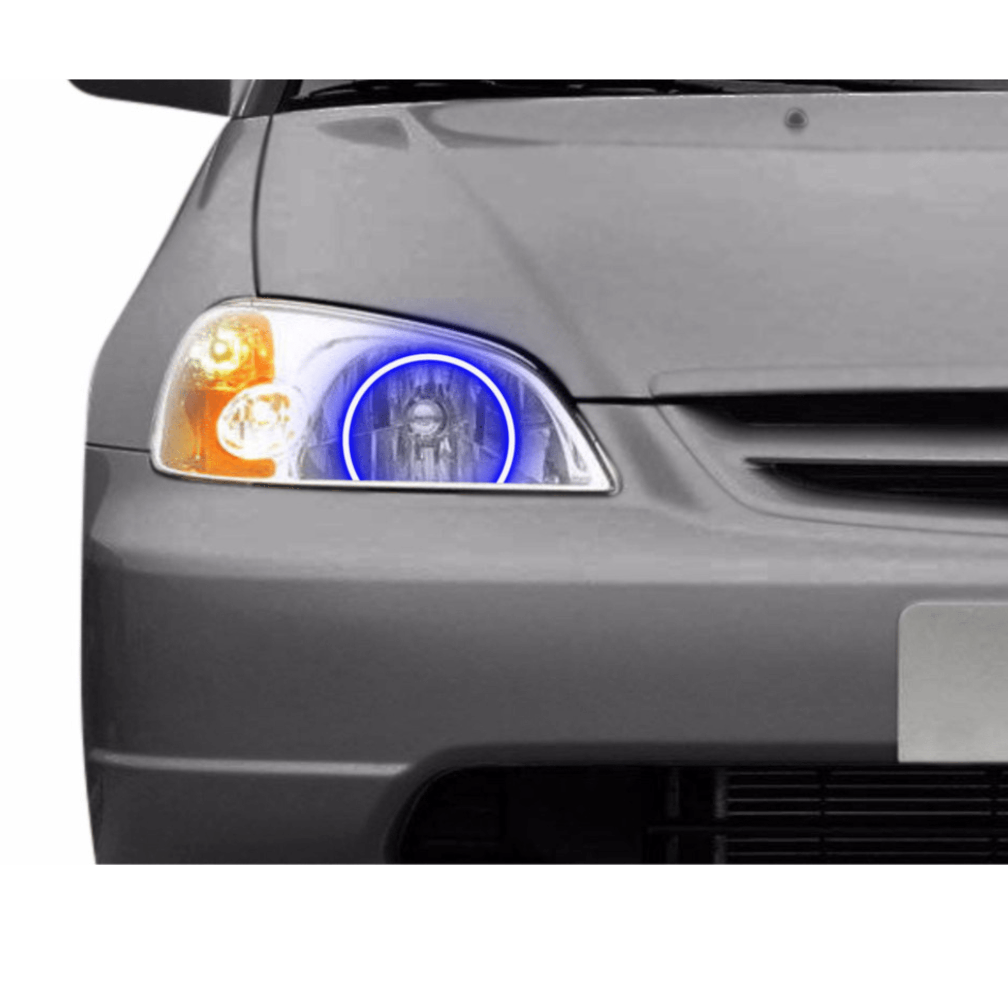 2001-2003 Honda Civic Multicolor Halo Kit - RGB Halo Kits Multicolor Flow Series Color Chasing RGBWA LED headlight kit Colorshift Oracle Lighting Trendz OneUpLighting Morimoto theretrofitsource AutoLEDTech Diode Dynamics