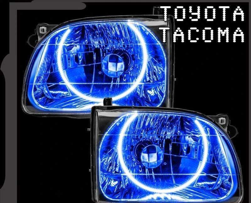 2001-2004 Toyota Tacoma Multicolor Halo Kit - RGB Halo Kits Multicolor Flow Series Color Chasing RGBWA LED headlight kit Colorshift Oracle Lighting Trendz OneUpLighting Morimoto theretrofitsource AutoLEDTech Diode Dynamics