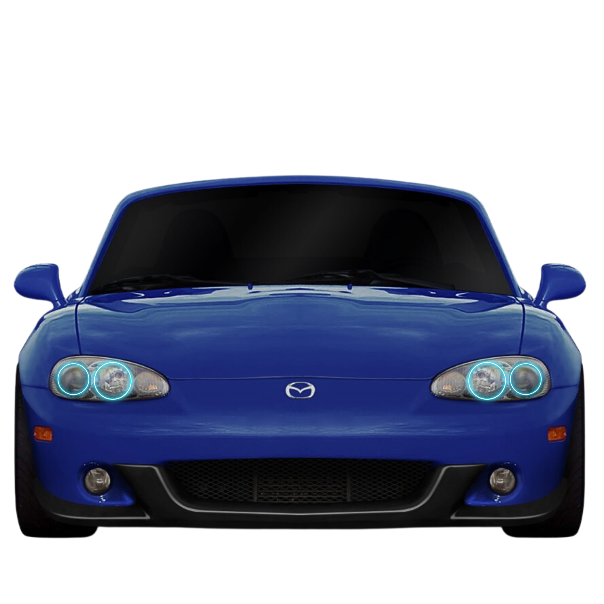 2001-2005 Mazda Miata Multicolor Halo Kit - RGB Halo Kits Multicolor Flow Series Color Chasing RGBWA LED headlight kit Colorshift Oracle Lighting Trendz OneUpLighting Morimoto theretrofitsource AutoLEDTech Diode Dynamics