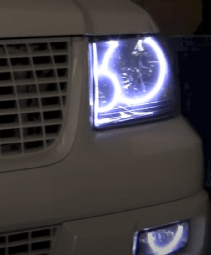 2003-2006 Ford Expedition Multicolor Halo Kit - RGB Halo Kits Multicolor Flow Series Color Chasing RGBWA LED headlight kit Colorshift Oracle Lighting Trendz OneUpLighting Morimoto theretrofitsource AutoLEDTech Diode Dynamics