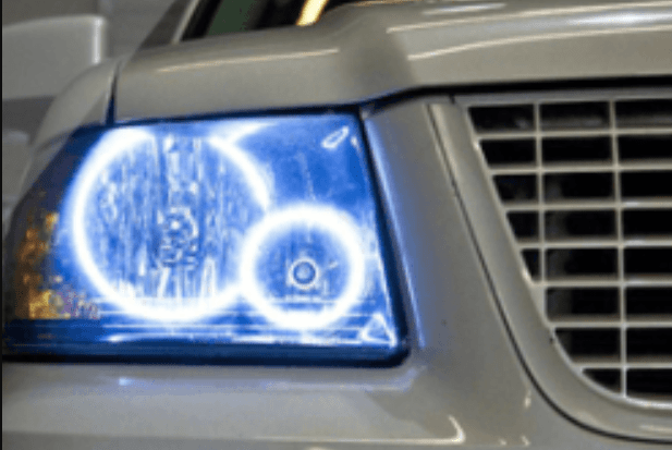 2003-2006 Ford Expedition Multicolor Halo Kit - RGB Halo Kits Multicolor Flow Series Color Chasing RGBWA LED headlight kit Colorshift Oracle Lighting Trendz OneUpLighting Morimoto theretrofitsource AutoLEDTech Diode Dynamics