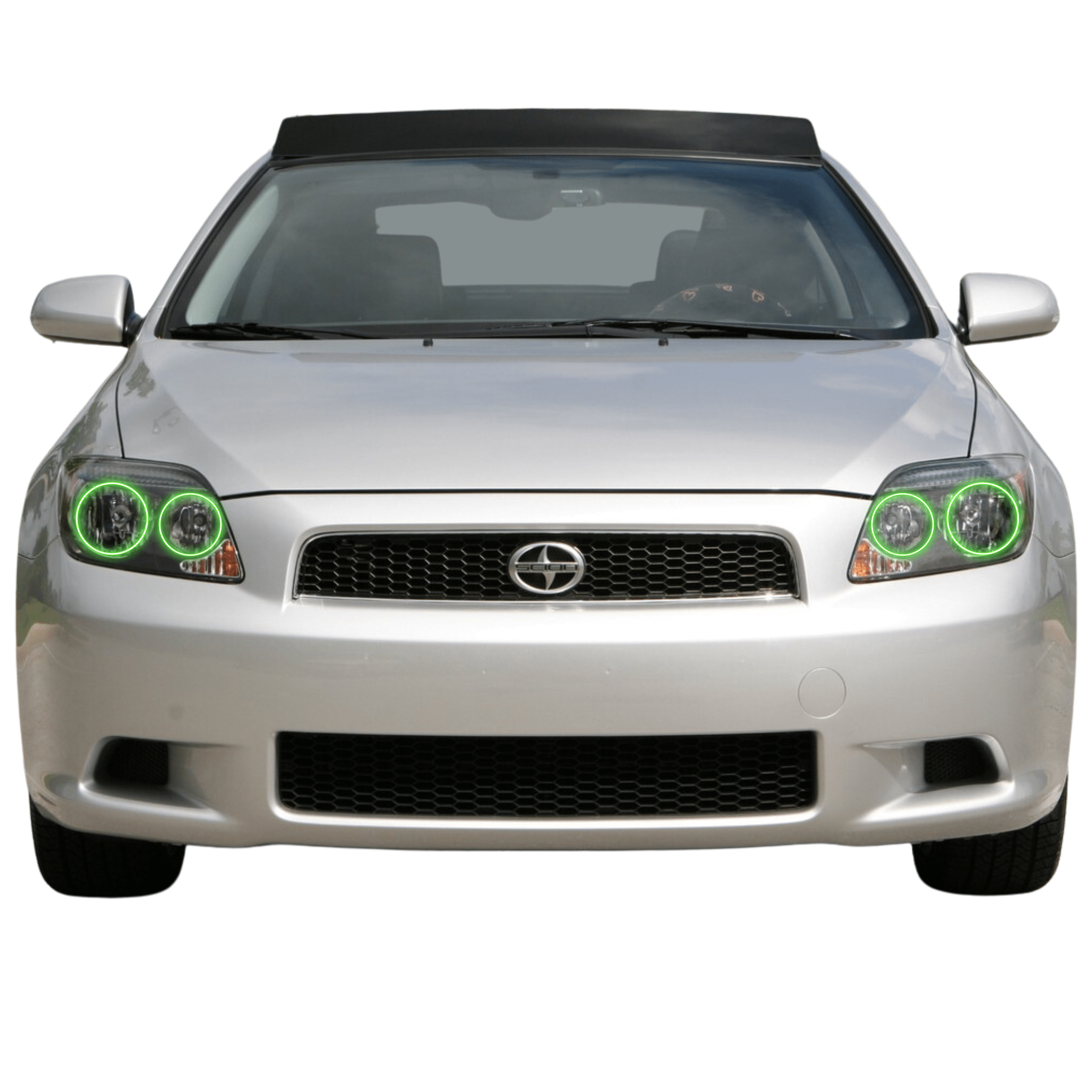 2003-2007 Scion TC Multicolor Halo Kit - RGB Halo Kits Multicolor Flow Series Color Chasing RGBWA LED headlight kit Colorshift Oracle Lighting Trendz OneUpLighting Morimoto theretrofitsource AutoLEDTech Diode Dynamics