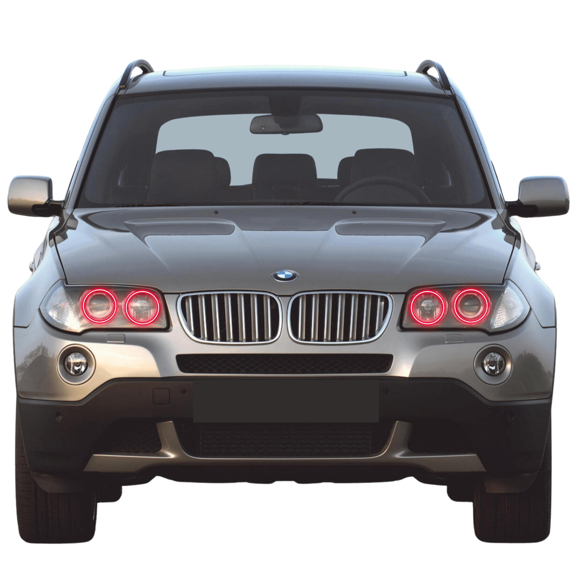 2004-2009 BMW X3 Multicolor Halo Kit - RGB Halo Kits Multicolor Flow Series Color Chasing RGBWA LED headlight kit Colorshift Oracle Lighting Trendz OneUpLighting Morimoto theretrofitsource AutoLEDTech Diode Dynamics