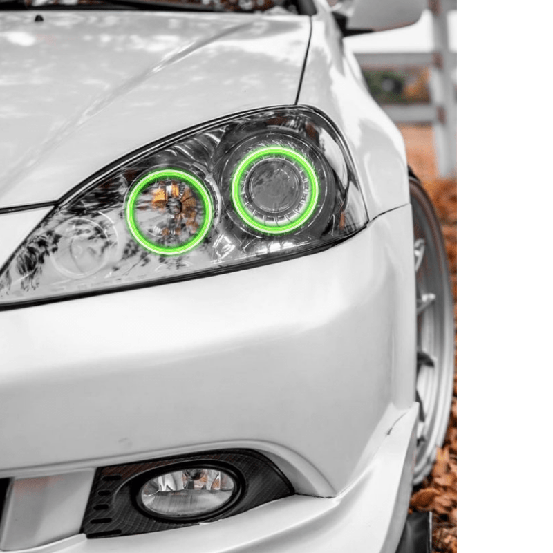 2005-2006 Acura RSX Multicolor Halo Kit - RGB Halo Kits Multicolor Flow Series Color Chasing RGBWA LED headlight kit Colorshift Oracle Lighting Trendz OneUpLighting Morimoto theretrofitsource AutoLEDTech Diode Dynamics