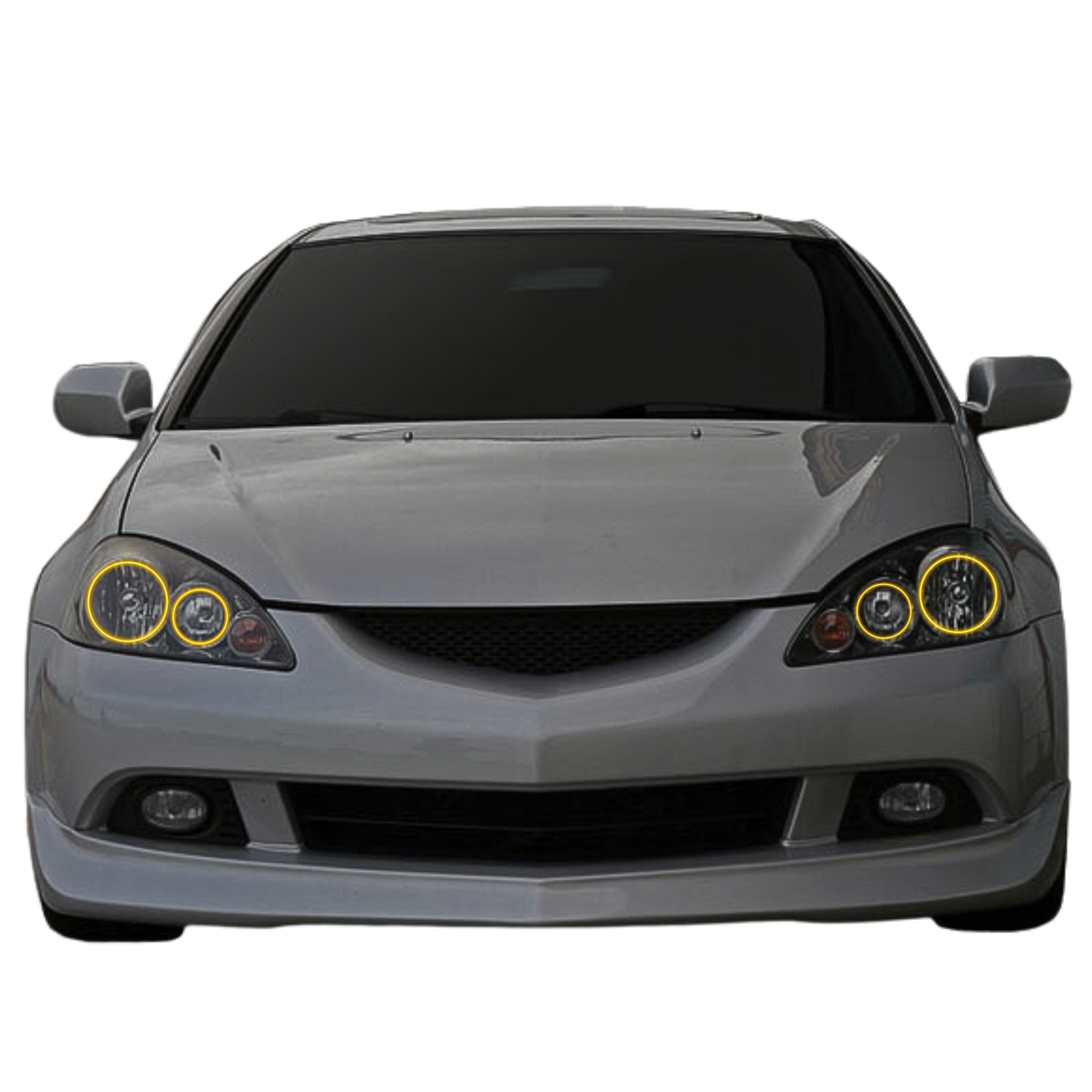 2005-2006 Acura RSX Multicolor Halo Kit - RGB Halo Kits Multicolor Flow Series Color Chasing RGBWA LED headlight kit Colorshift Oracle Lighting Trendz OneUpLighting Morimoto theretrofitsource AutoLEDTech Diode Dynamics