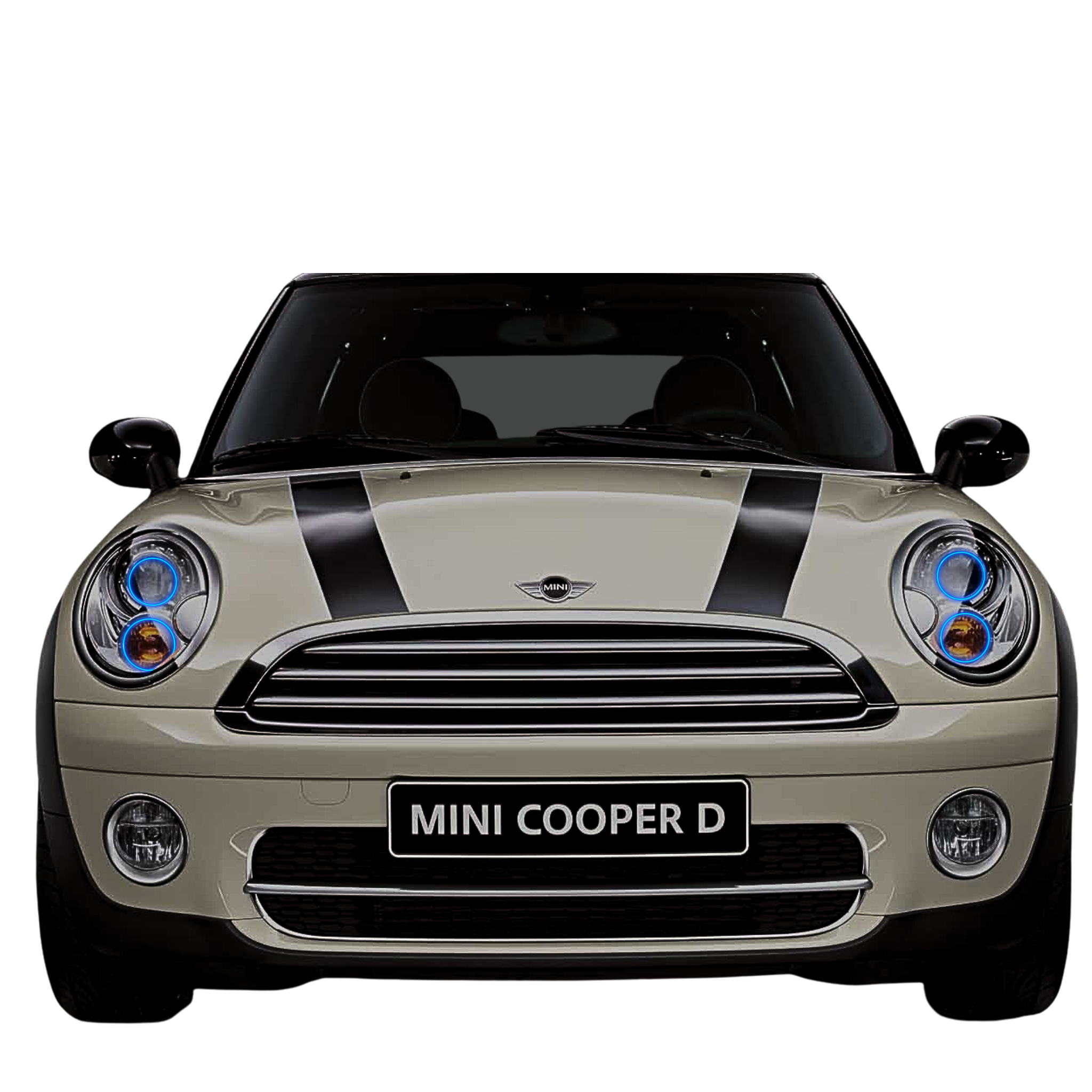 2005-2008 Mini Cooper Multicolor Halo Kit - RGB Halo Kits Multicolor Flow Series Color Chasing RGBWA LED headlight kit Colorshift Oracle Lighting Trendz OneUpLighting Morimoto theretrofitsource AutoLEDTech Diode Dynamics