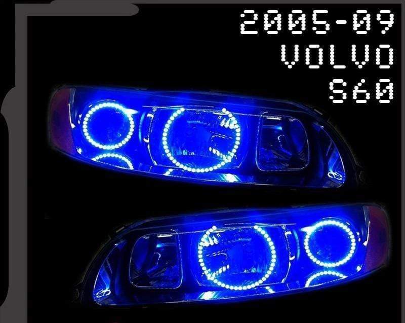 2005-2009 Volvo S60 Multicolor Halo Kit - RGB Halo Kits Multicolor Flow Series Color Chasing RGBWA LED headlight kit Colorshift Oracle Lighting Trendz OneUpLighting Morimoto theretrofitsource AutoLEDTech Diode Dynamics